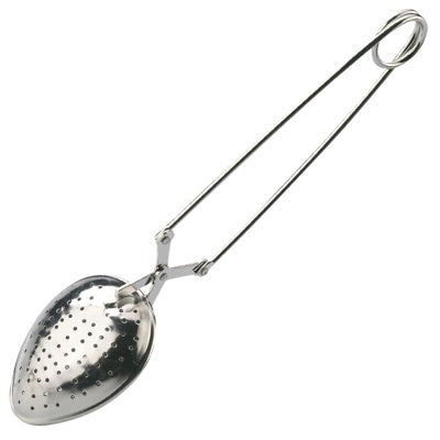 Westmark Thee-ei Lepel, zilver, losse theezeef met geperforeerde eivormige kop