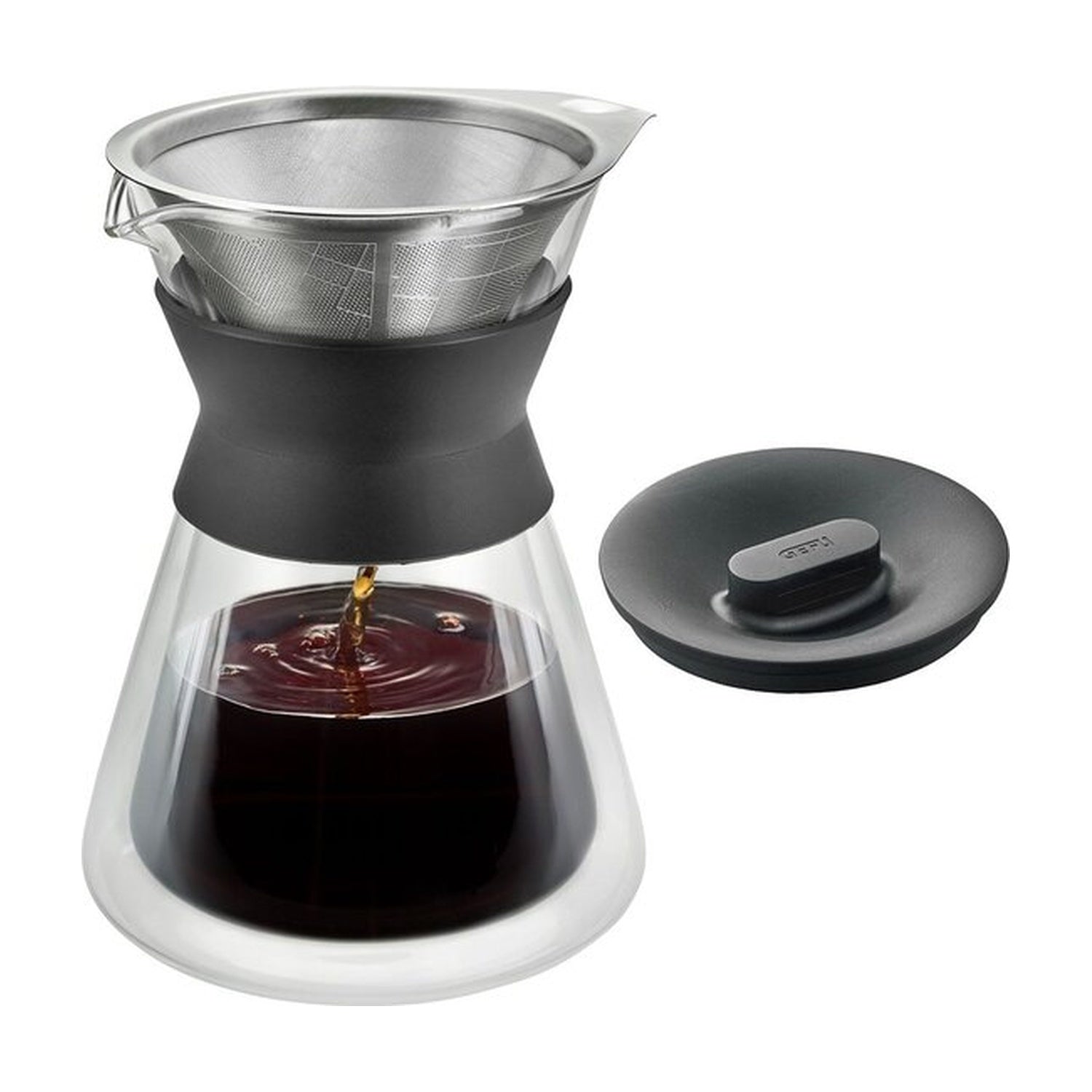 GEFU Koffiemaker met Filter Butio Thermo - 500 ml op witte achtergrond