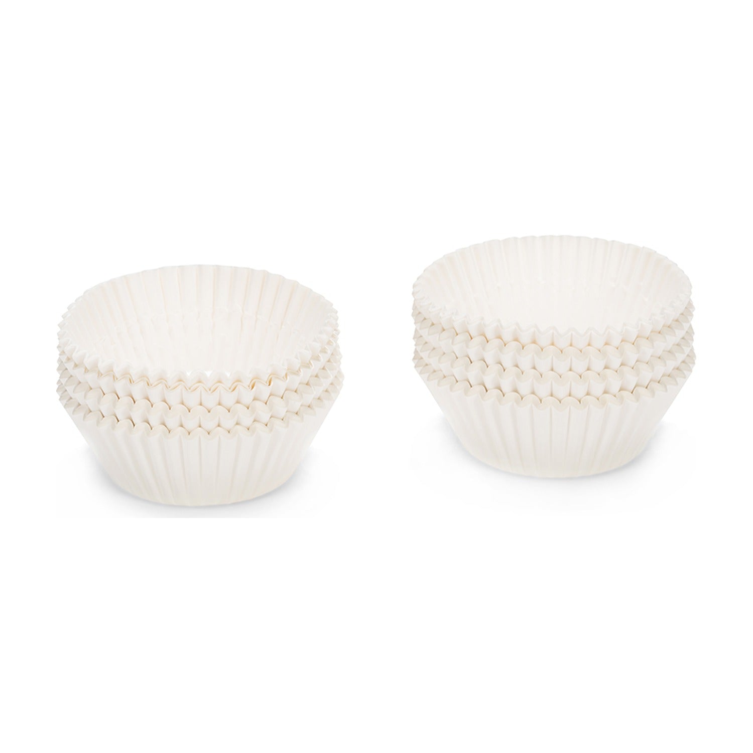 Patisse Cupcake Vormpjes Papier Wit - 200 stuks op witte achtergrond