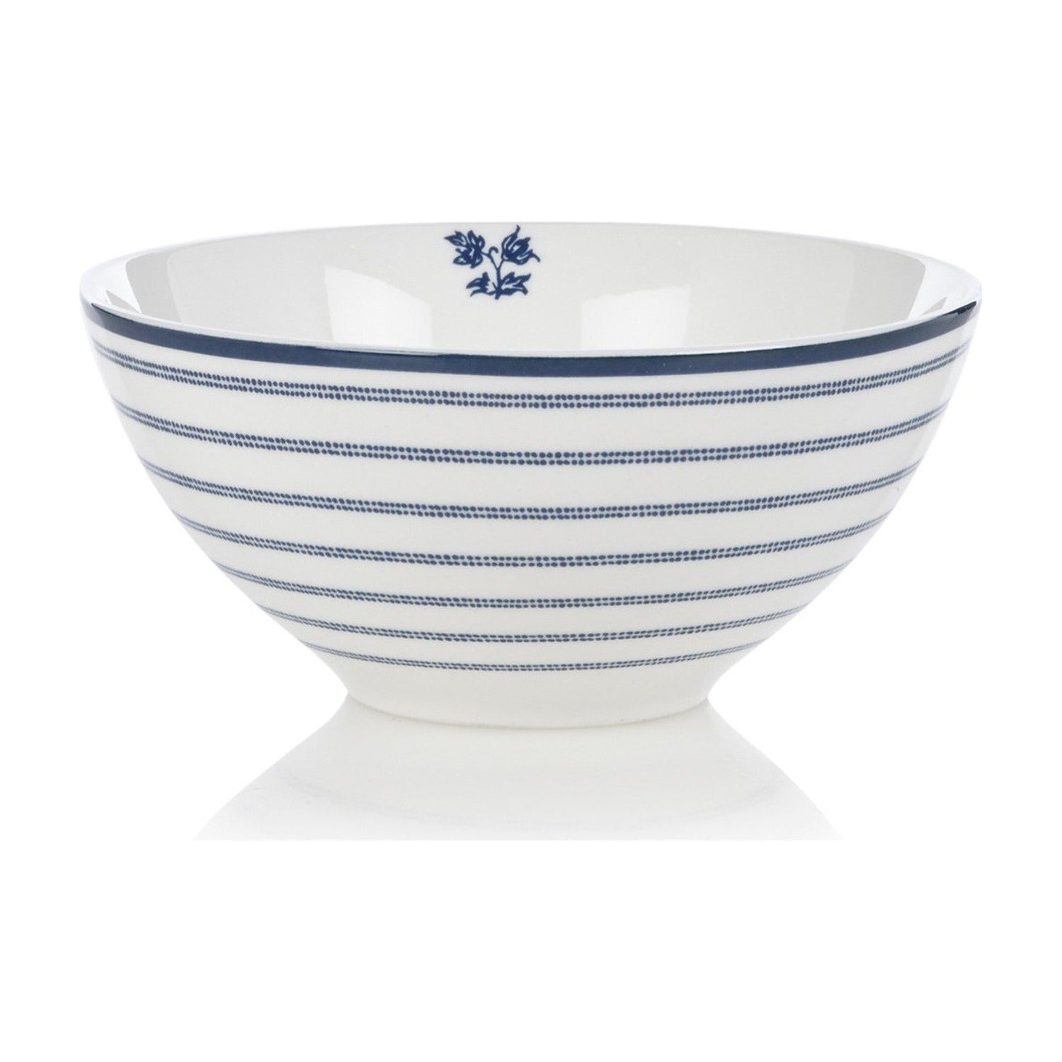 Laura Ashley Kom Candy Stripe - 16 cm op witte achtergrond