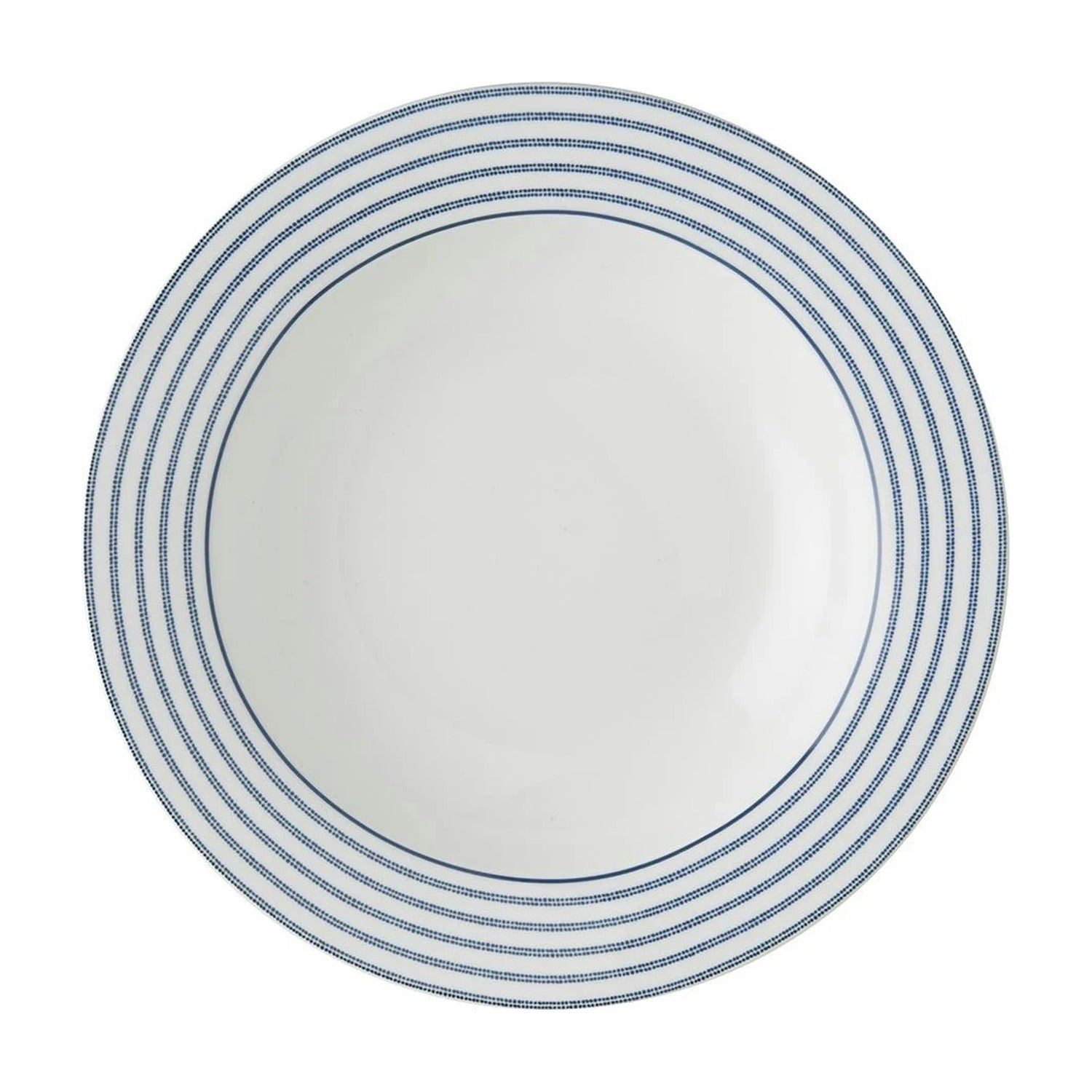 Laura Ashley Diep Bord Candy Stripe - 22 cm op witte achtergrond