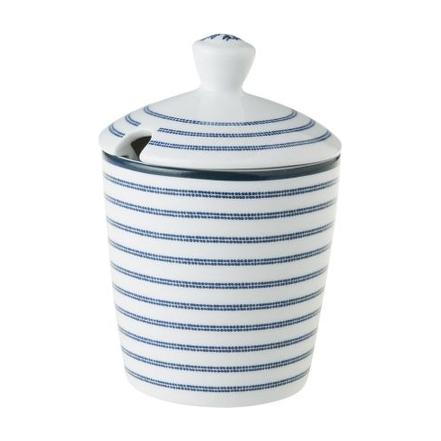 Laura Ashley Suikerpot Candy Stripe op witte achtergrond
