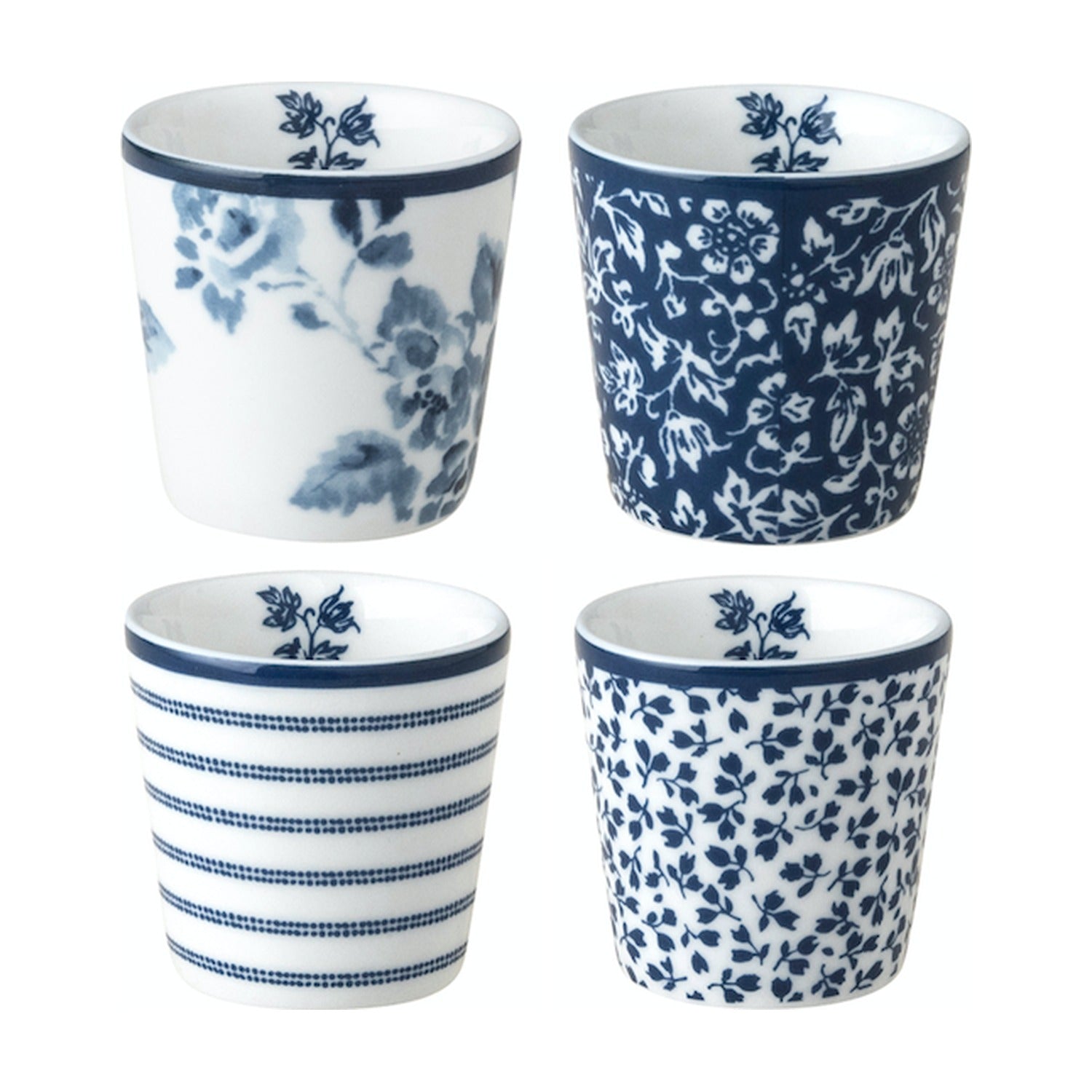 Laura Ashley Eierdop Candy Stripe op witte achtergrond
