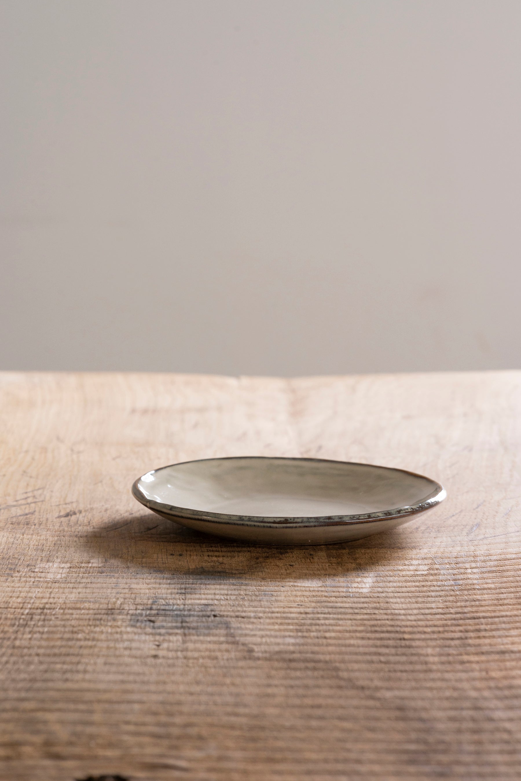 Dutch Rose Organic Gebaksbord Crème - 17 cm