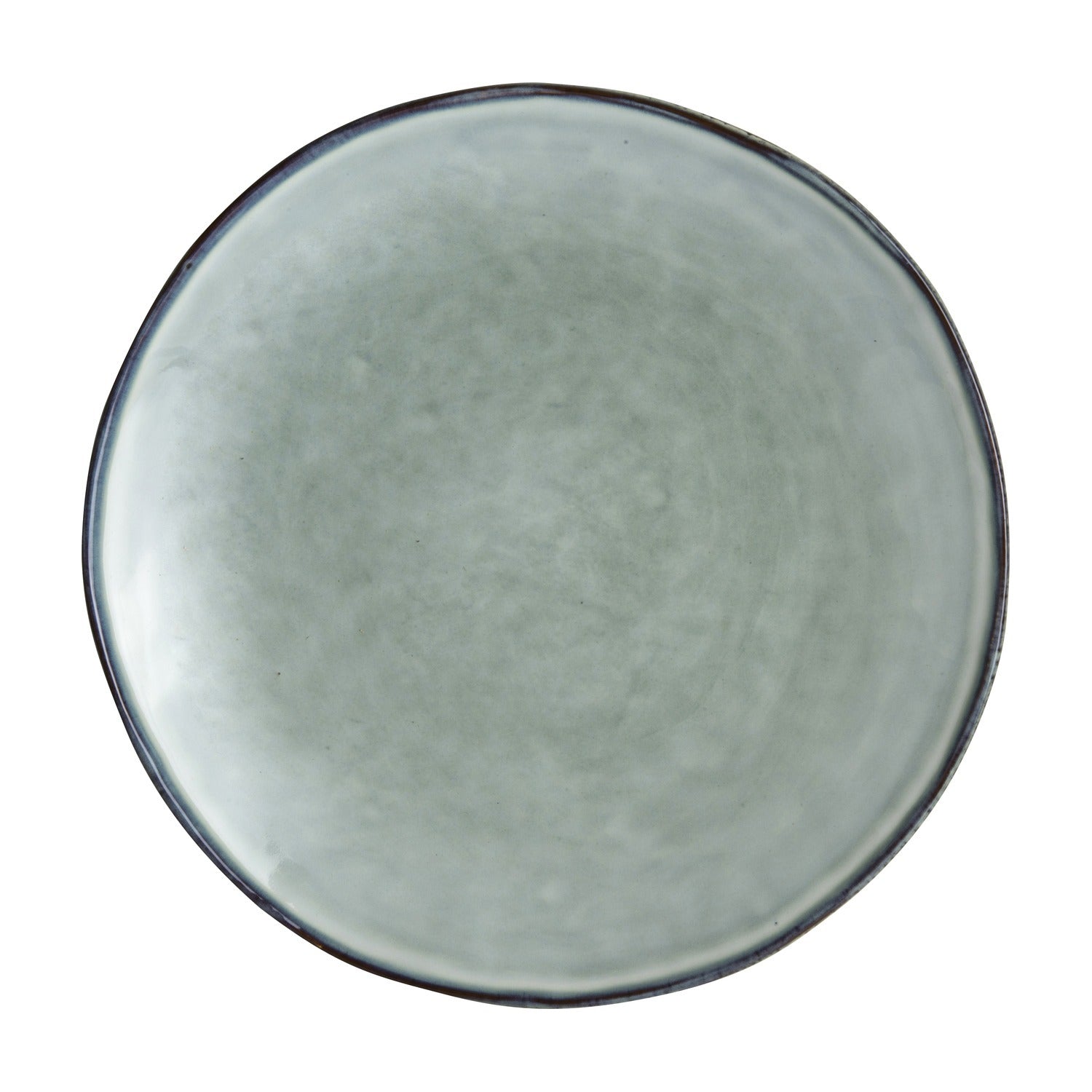 Dutch Rose Organic Dinerbord Blauw - 26,5 cm op witte achtergrond