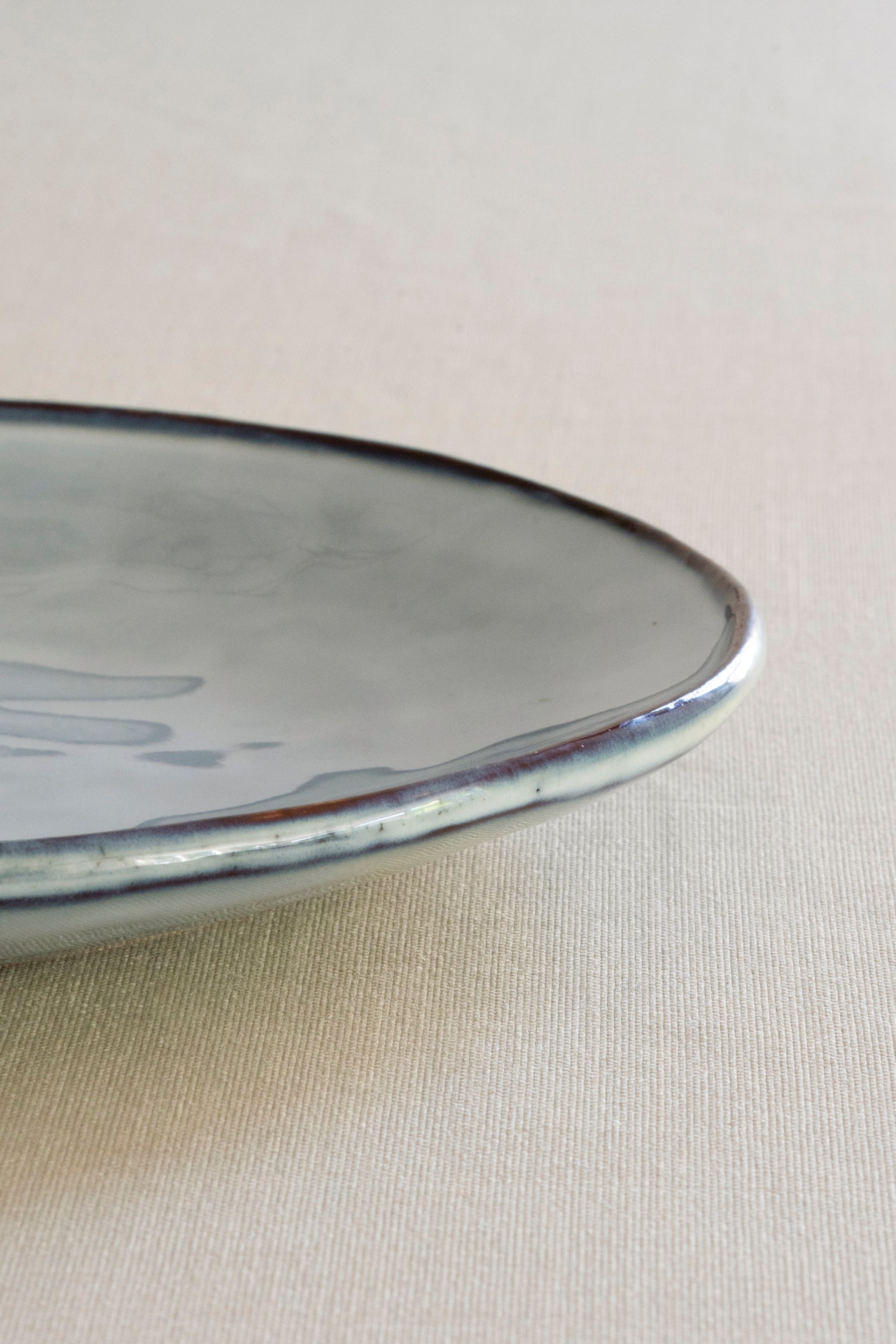 Dutch Rose Organic Dinerbord Blauw - 26,5 cm
