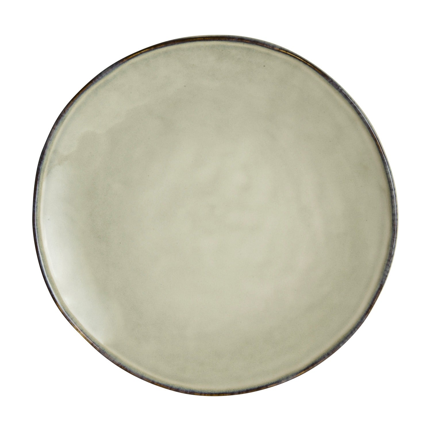 Dutch Rose Organic Dinerbord Crème - 26,5 cm op witte achtergrond