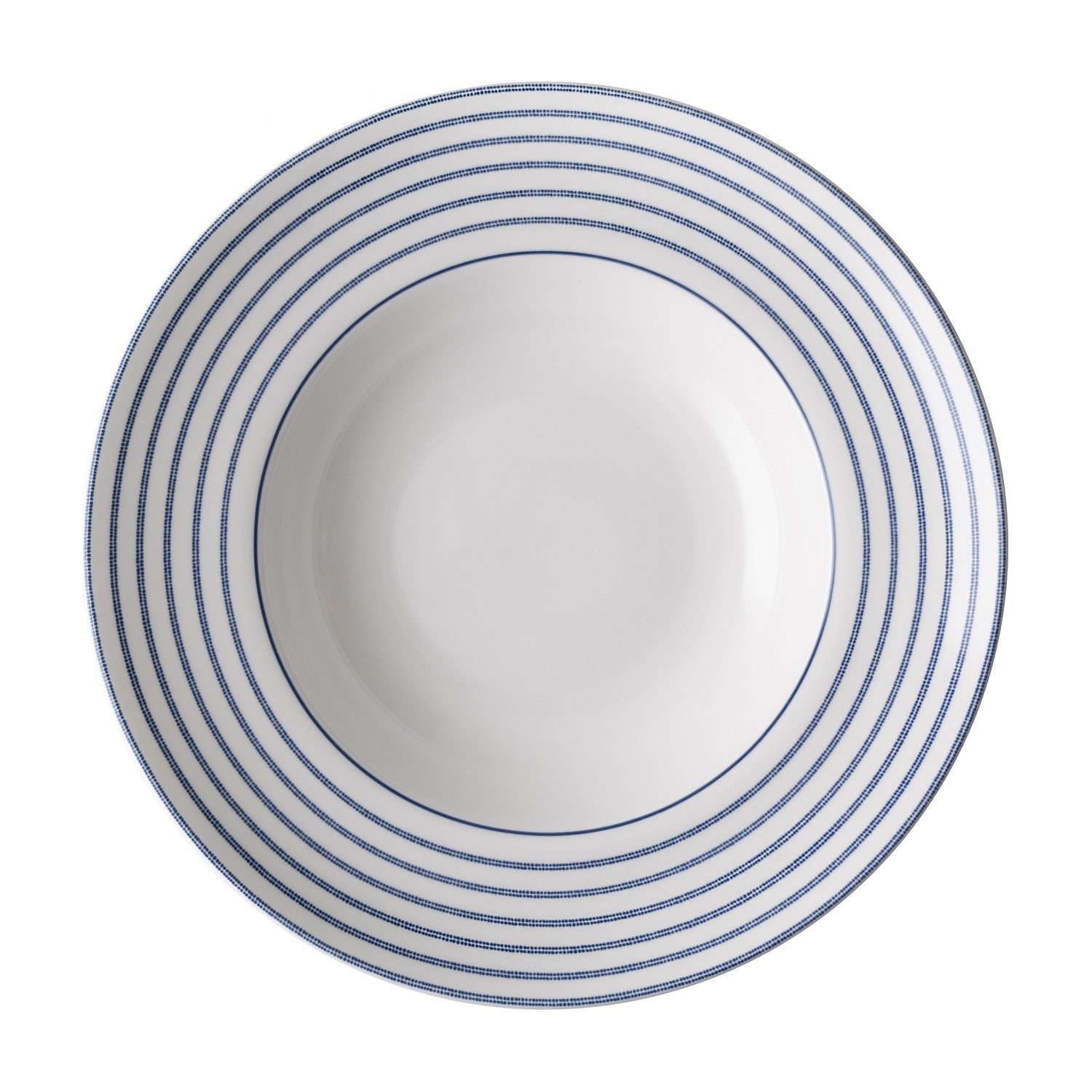 Laura Ashley Pastabord Candy Stripe - 27 cm op witte achtergrond
