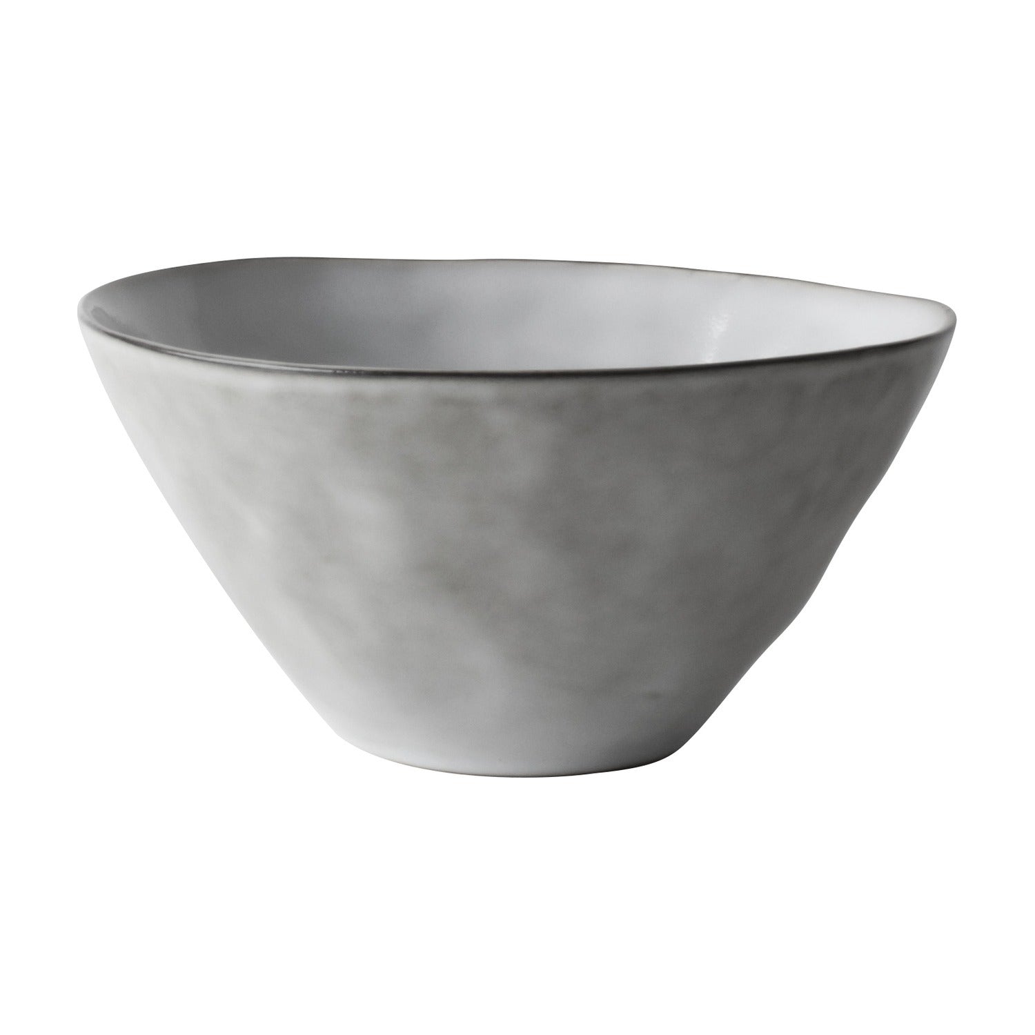 Dutch Rose Organic Kom Grijs - 14 cm op witte achtergrond