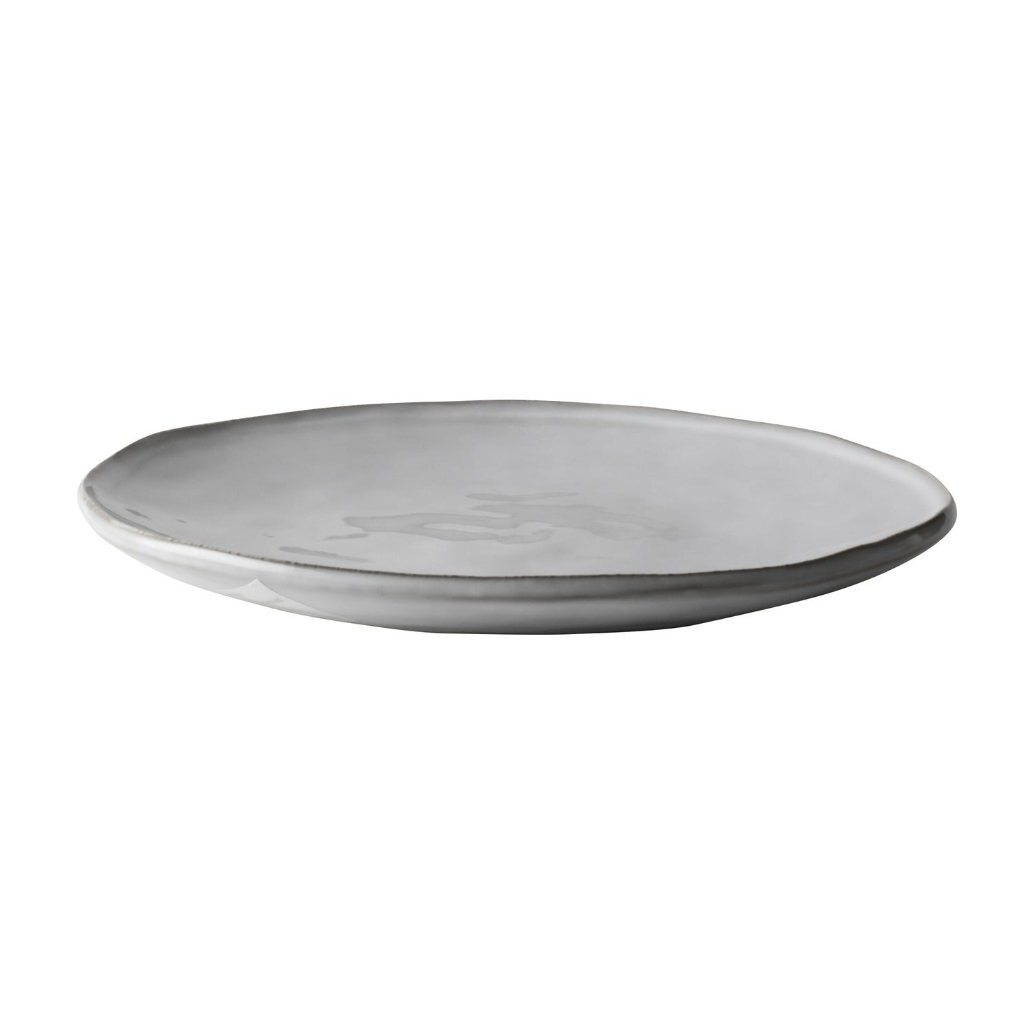Dutch Rose Organic Dinerbord Grijs - 26,5 cm op witte achtergrond