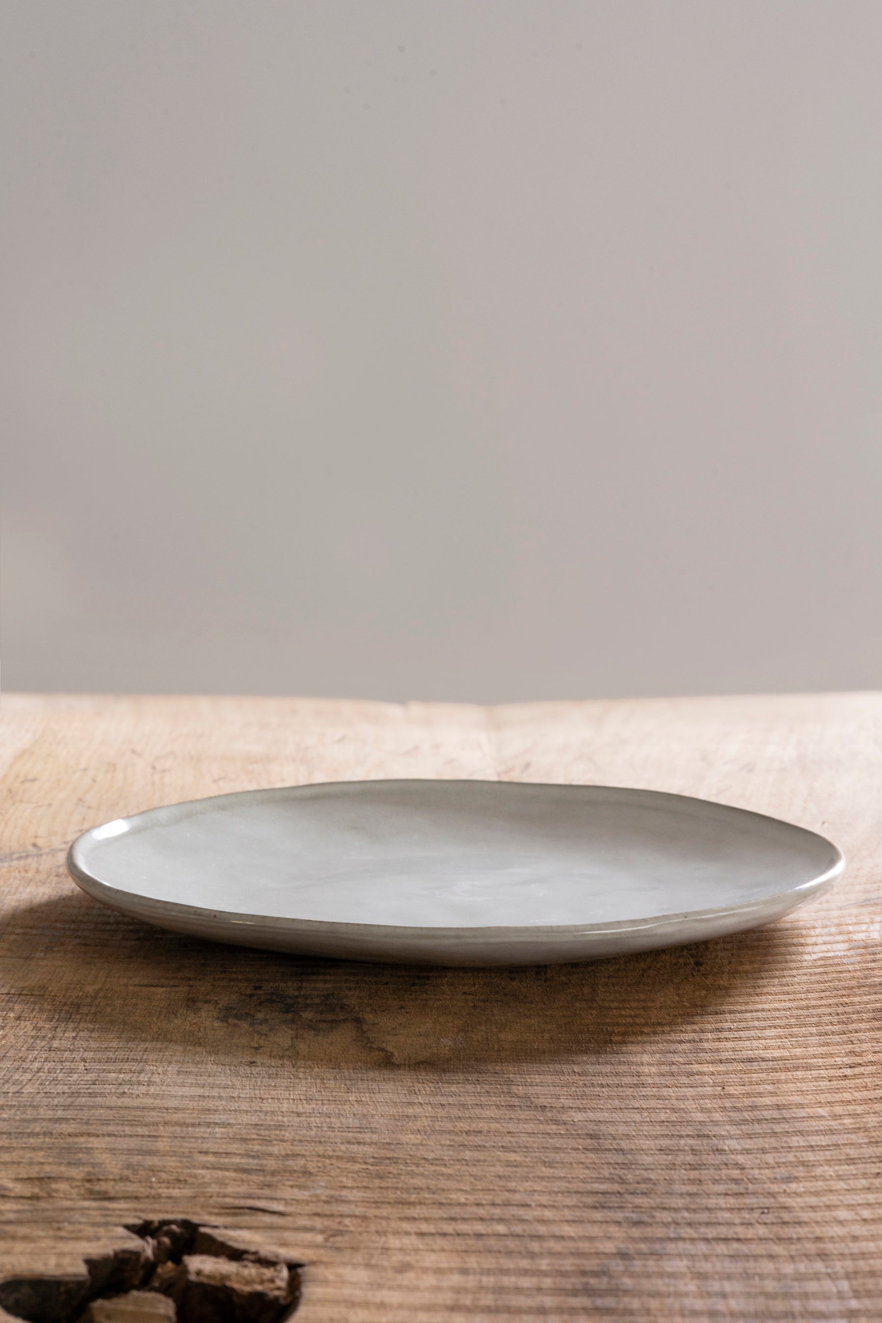 Dutch Rose Organic Dinerbord Grijs - 26,5 cm