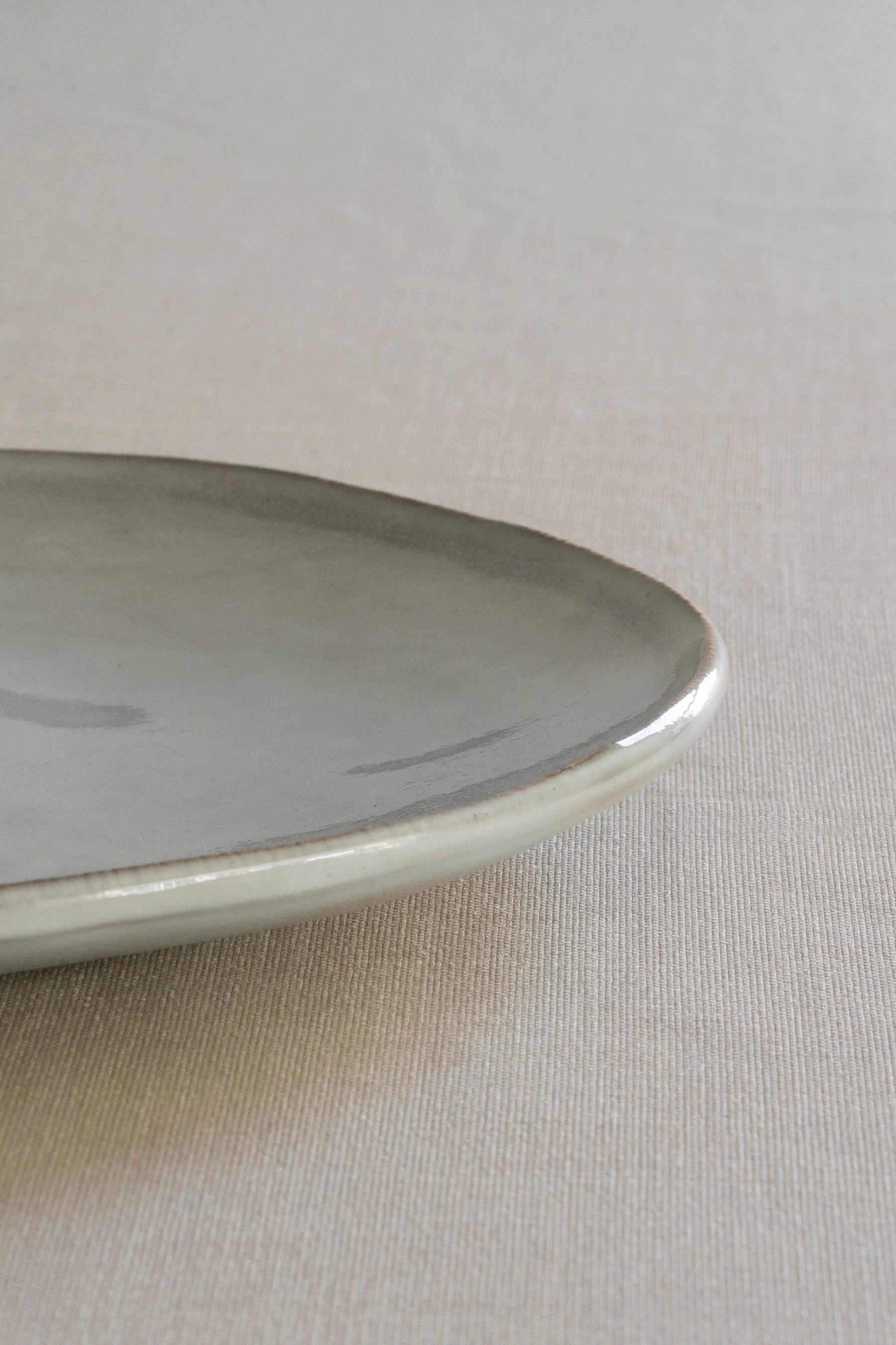 Dutch Rose Organic Dinerbord Grijs - 26,5 cm