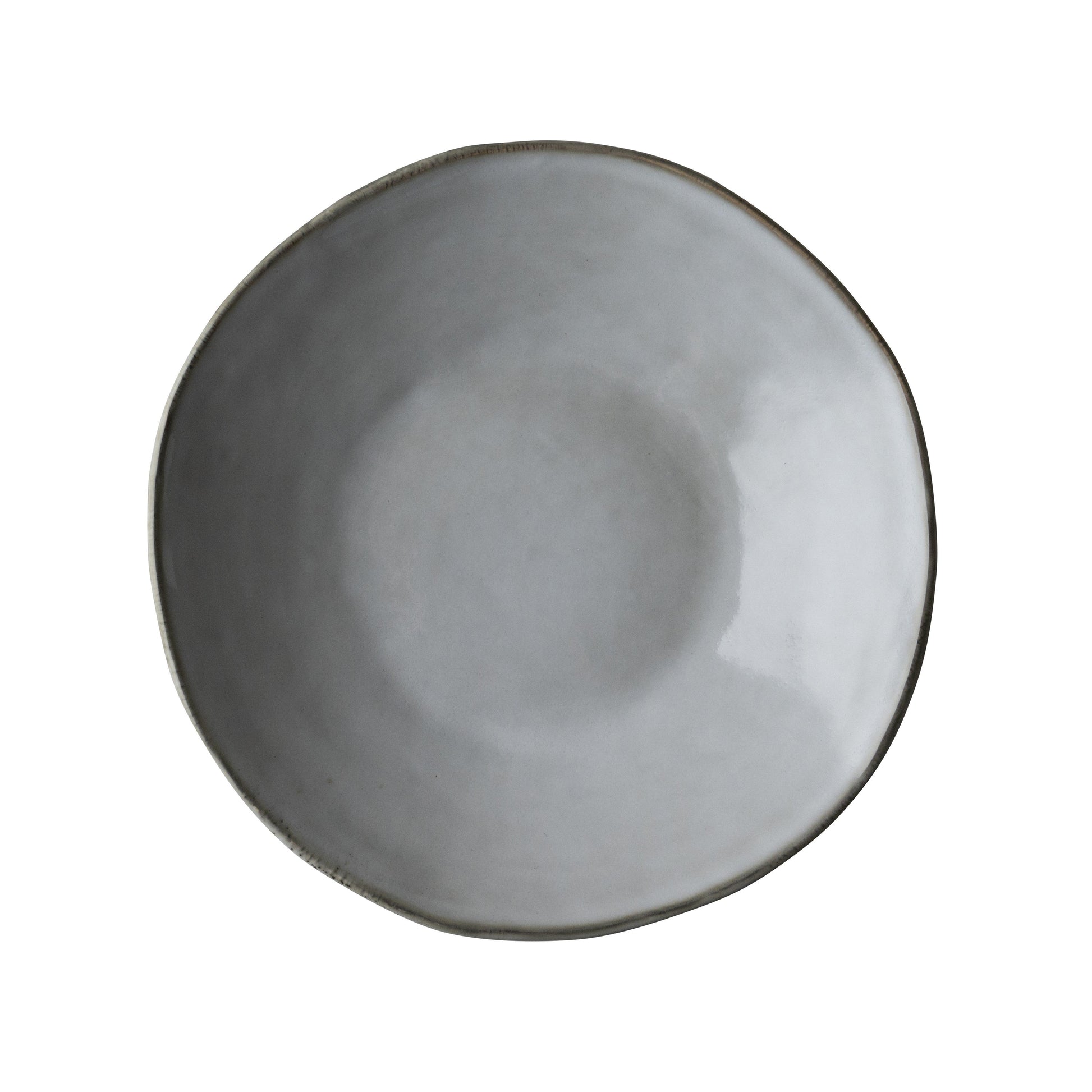 Dutch Rose Organic Diep Bord Grijs - 23,5 cm