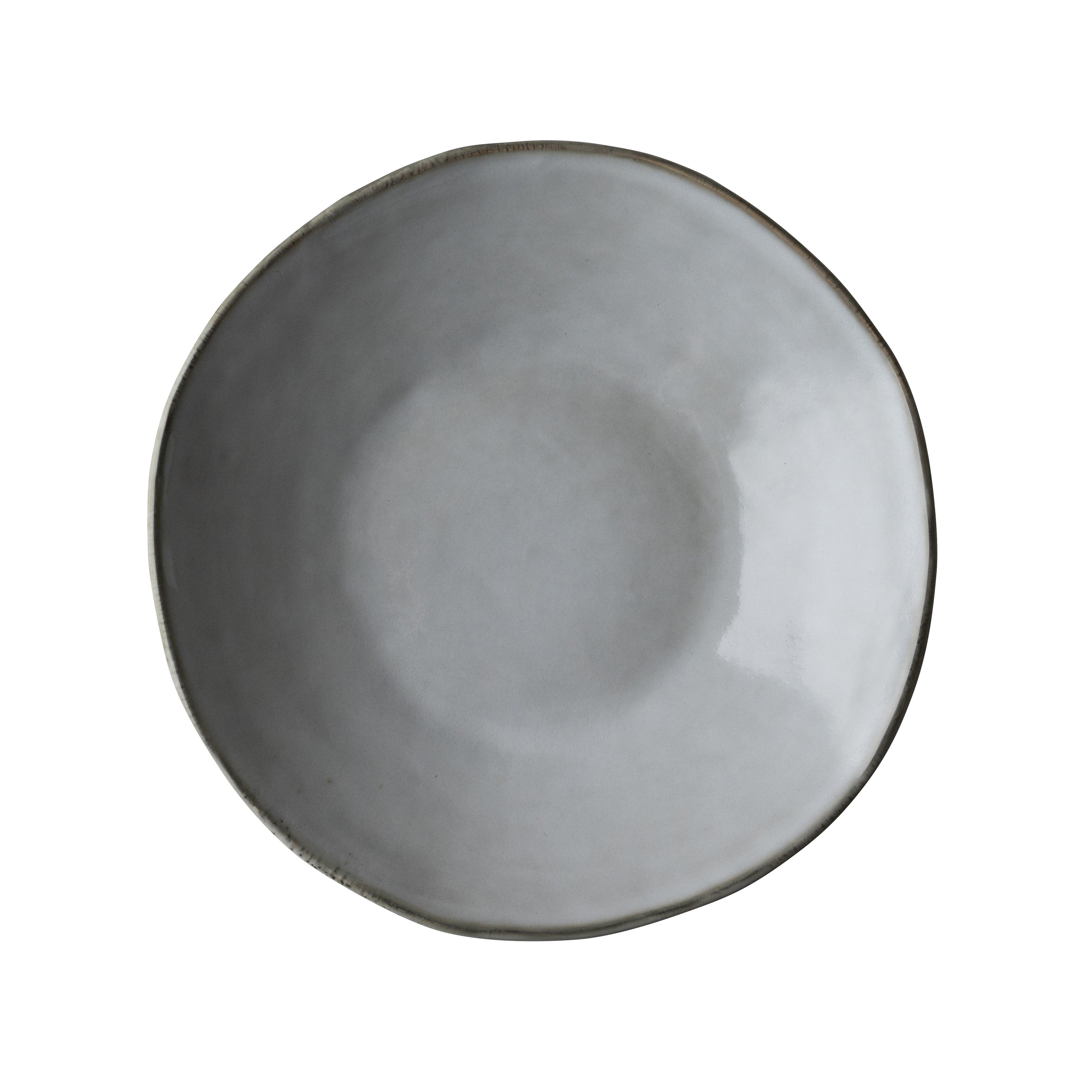Dutch Rose Organic Diep Bord Grijs - 23,5 cm