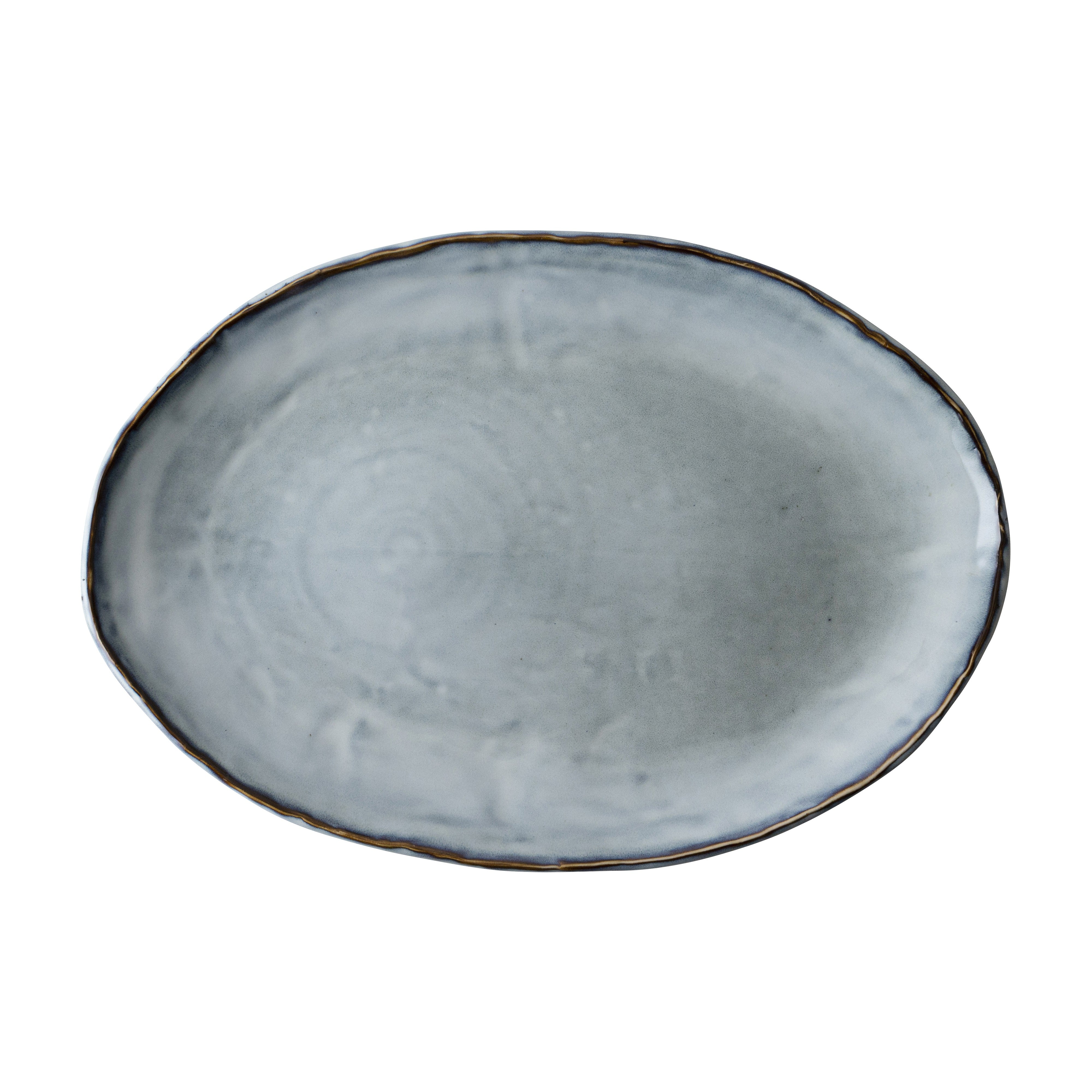 Dutch Rose Organic Serveerschaal Ovaal Blauw - 40 x 28 cm