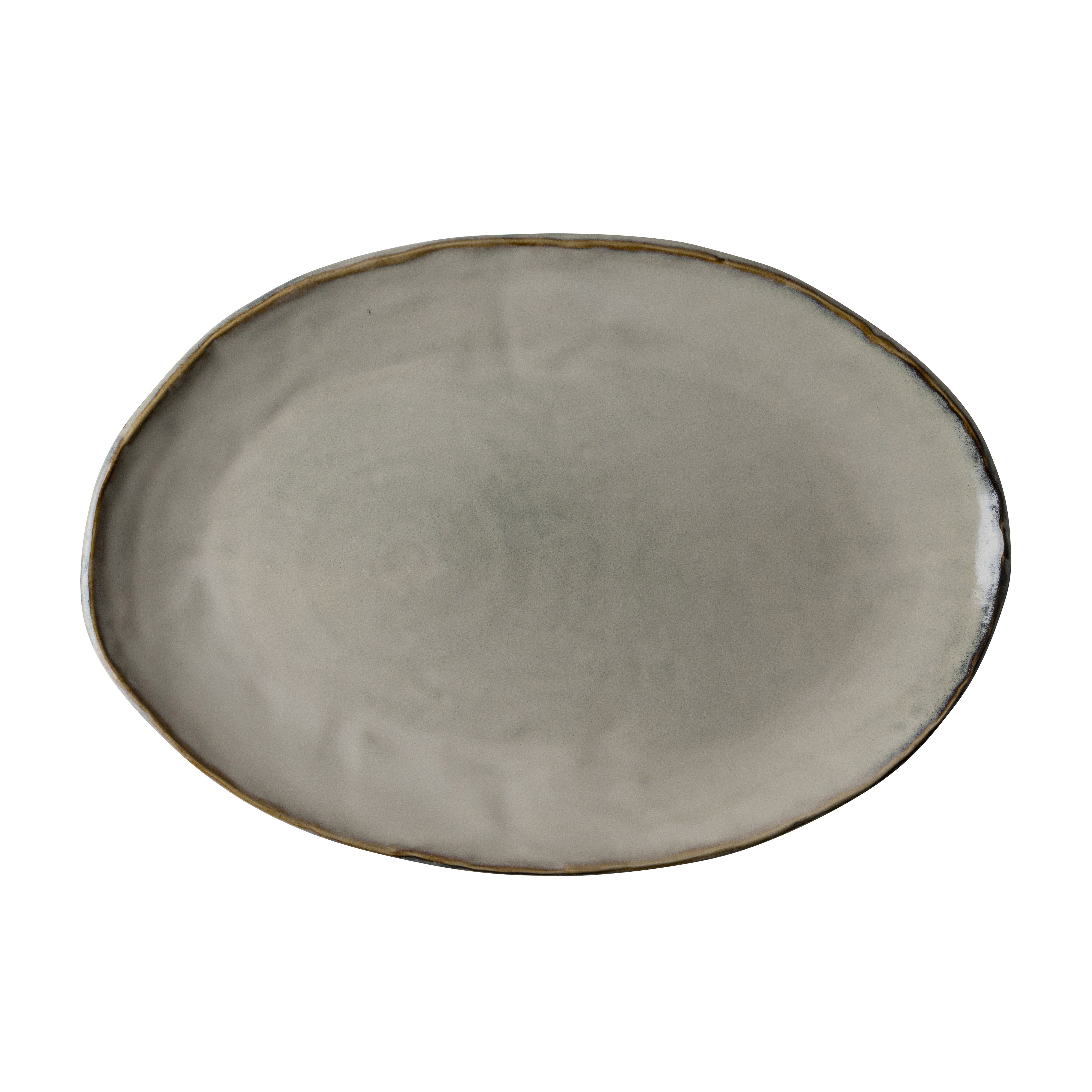 Dutch Rose Organic Serveerschaal Ovaal Crème - 40 x 28 cm
