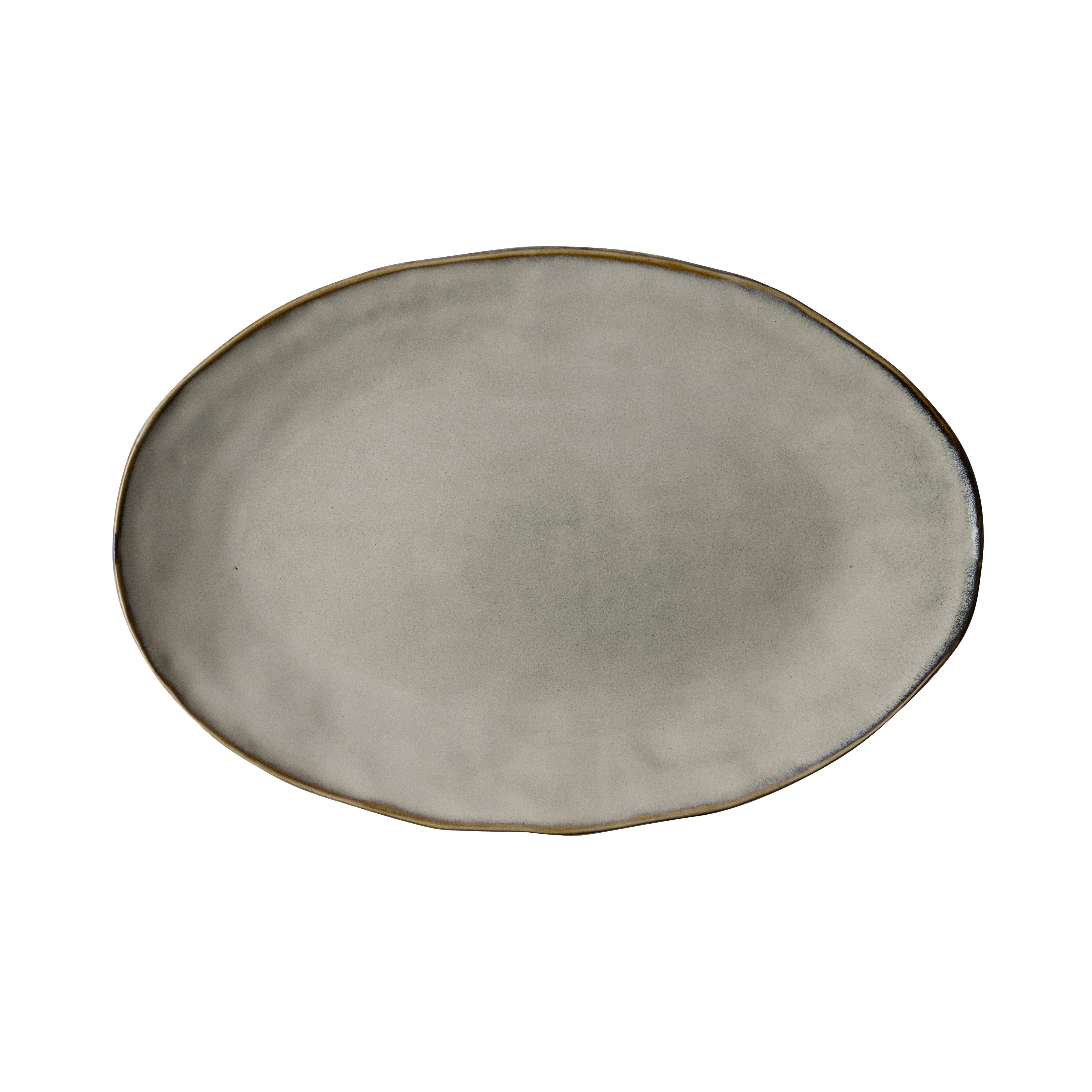 Dutch Rose Organic Serveerschaal Ovaal Crème - 34 x 23 cm