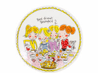 Blond Amsterdam Even Bijkletsen Ontbijtbord Girls - 22 cm
