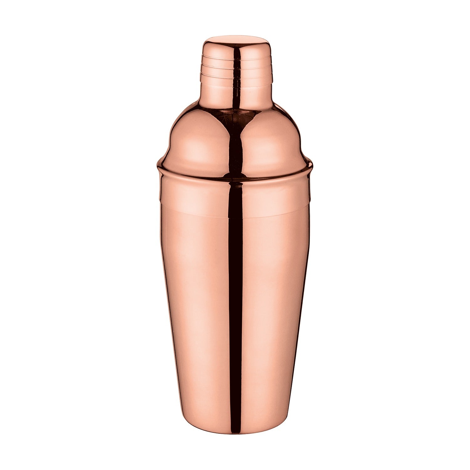 Cilio Cocktailshaker Koperkleurig - 500 ml op witte achtergrond