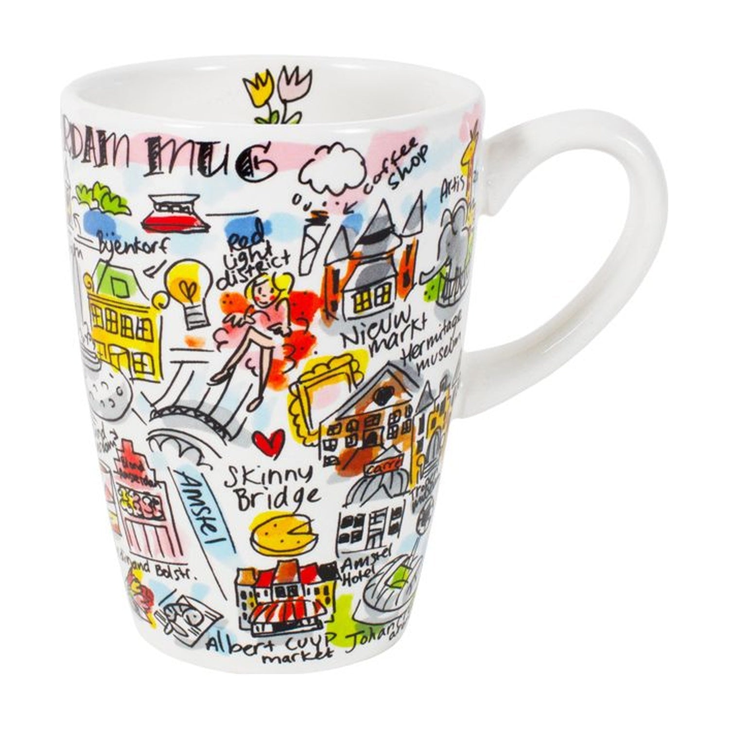 Blond Amsterdam XL Mok City Amsterdam - 500 ml op witte achtergrond