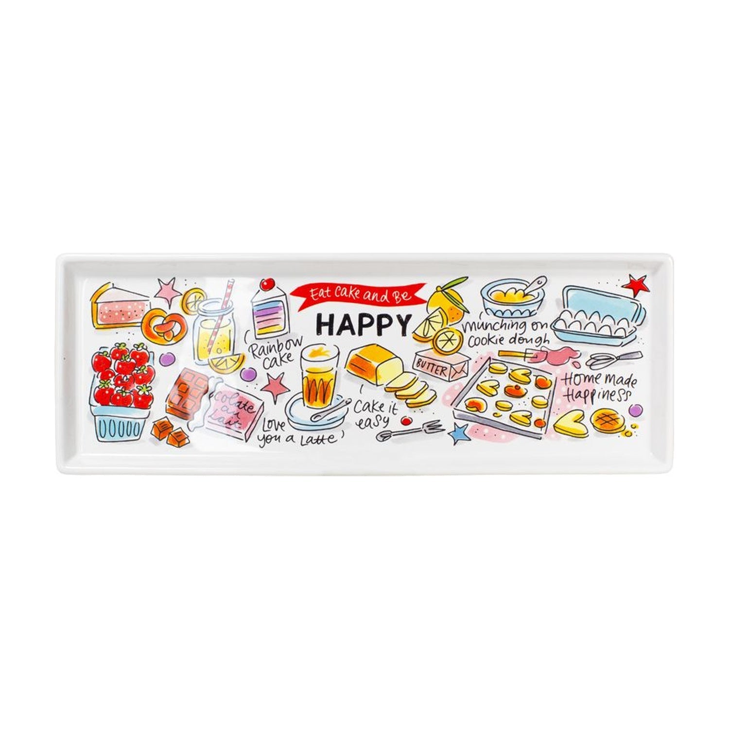 Blond Amsterdam Happy Taartplateau op witte achtergrond
