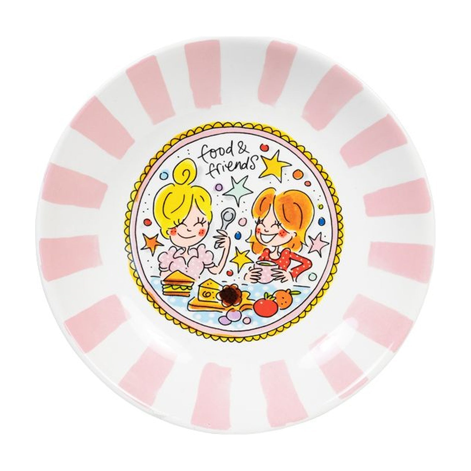 Blond Amsterdam Even Bijkletsen Diep Bord - 23 cm op witte achtergrond