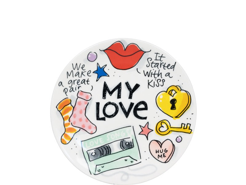 Blond Amsterdam Petit Four Love - 12 cm op witte achtergrond