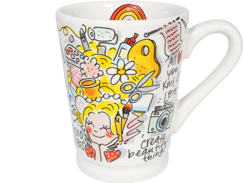 Blond Amsterdam Mazagran Mok Miss Creativity - 500 ml op witte achtergrond