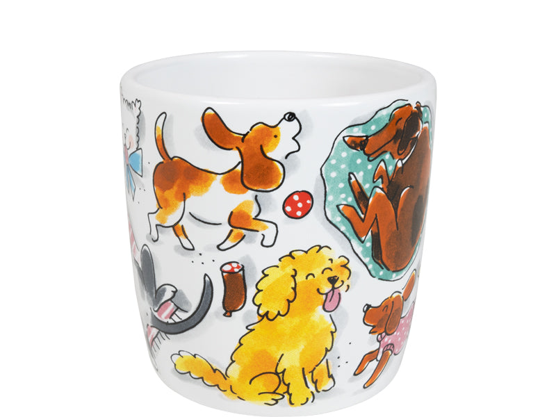 Blond Amsterdam Dieren Cappuccino Mok Dog Love - 500 ml, andere hoek