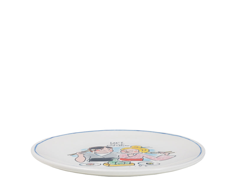Blond Amsterdam Sushi Bord Stick Together - 18 cm, zijaanzicht