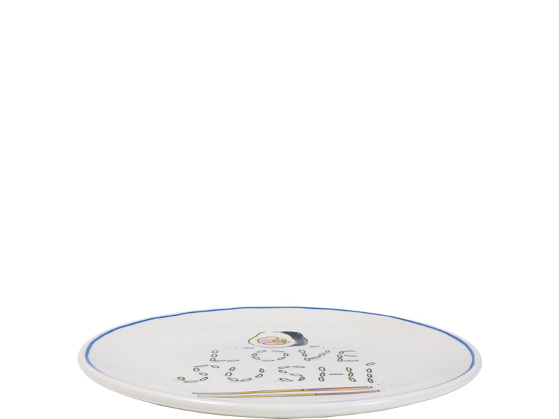Blond Amsterdam Sushi Bord Love - 18 cm, zijaanzicht