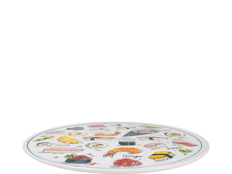 Blond Amsterdam Sushi Bord Maki Mania - 31 cm, zijaanzicht