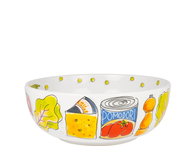 Blond Amsterdam Salad Icons Schaal - 24 cm op witte achtergrond