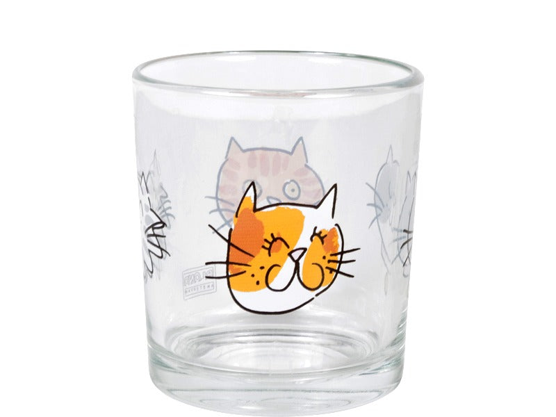 Blond Amsterdam Dieren Sapglas Katten - 200 ml op witte achtergrond
