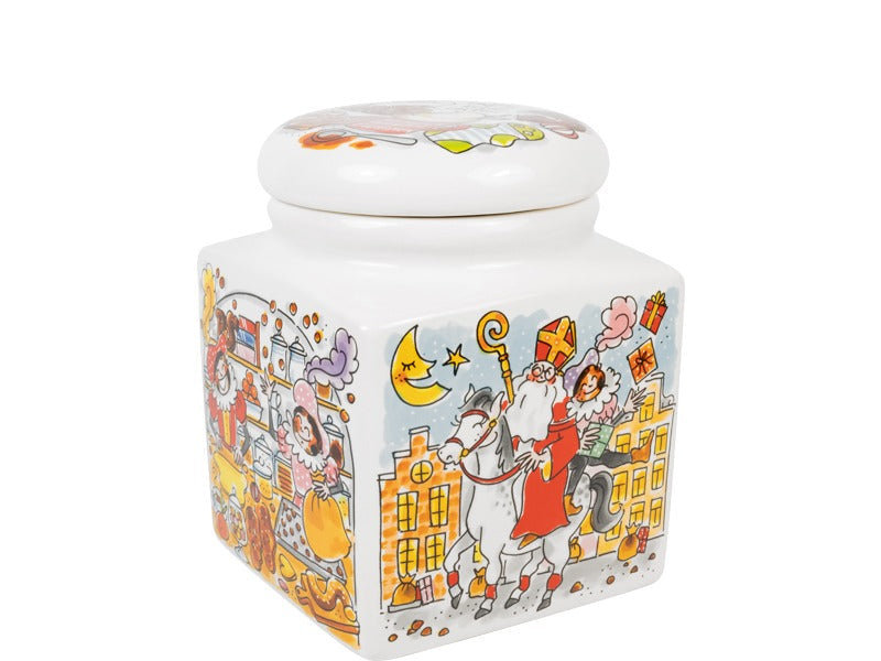 Blond Amsterdam Sinterklaas Voorraadpot Momenten - 16 x 20 cm op witte achtergrond