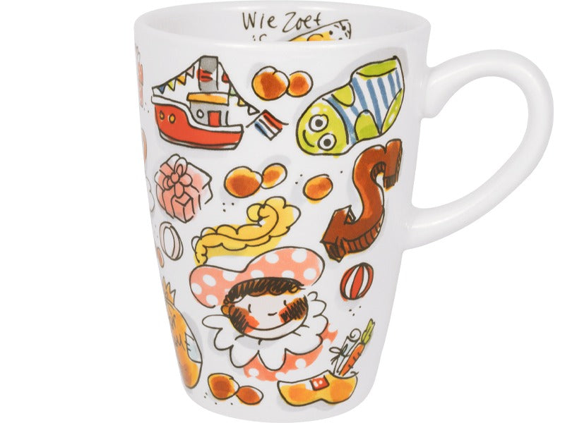 Blond Amsterdam Sinterklaas XL Beker Sint Iconen - 500 ml op witte achtergrond