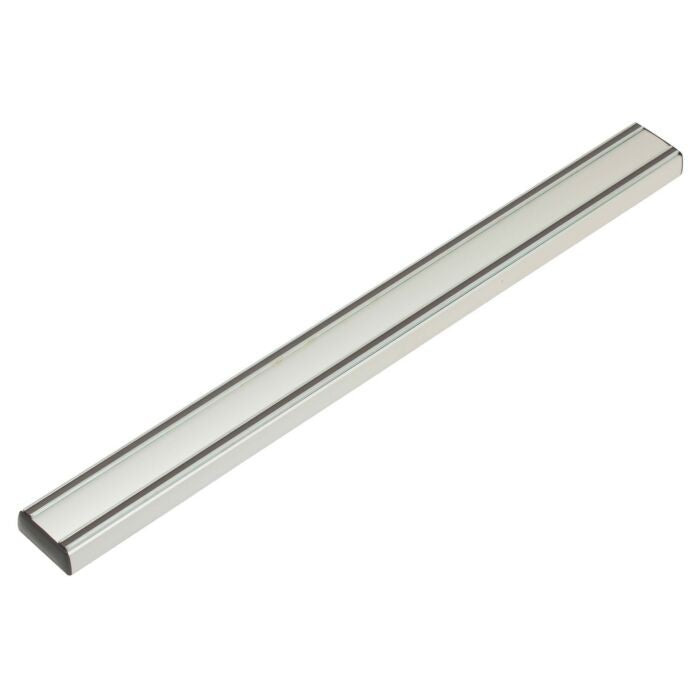 Wüsthof messenmagneet van 50 cm van geborsteld aluminium, op een witte achtergrond.