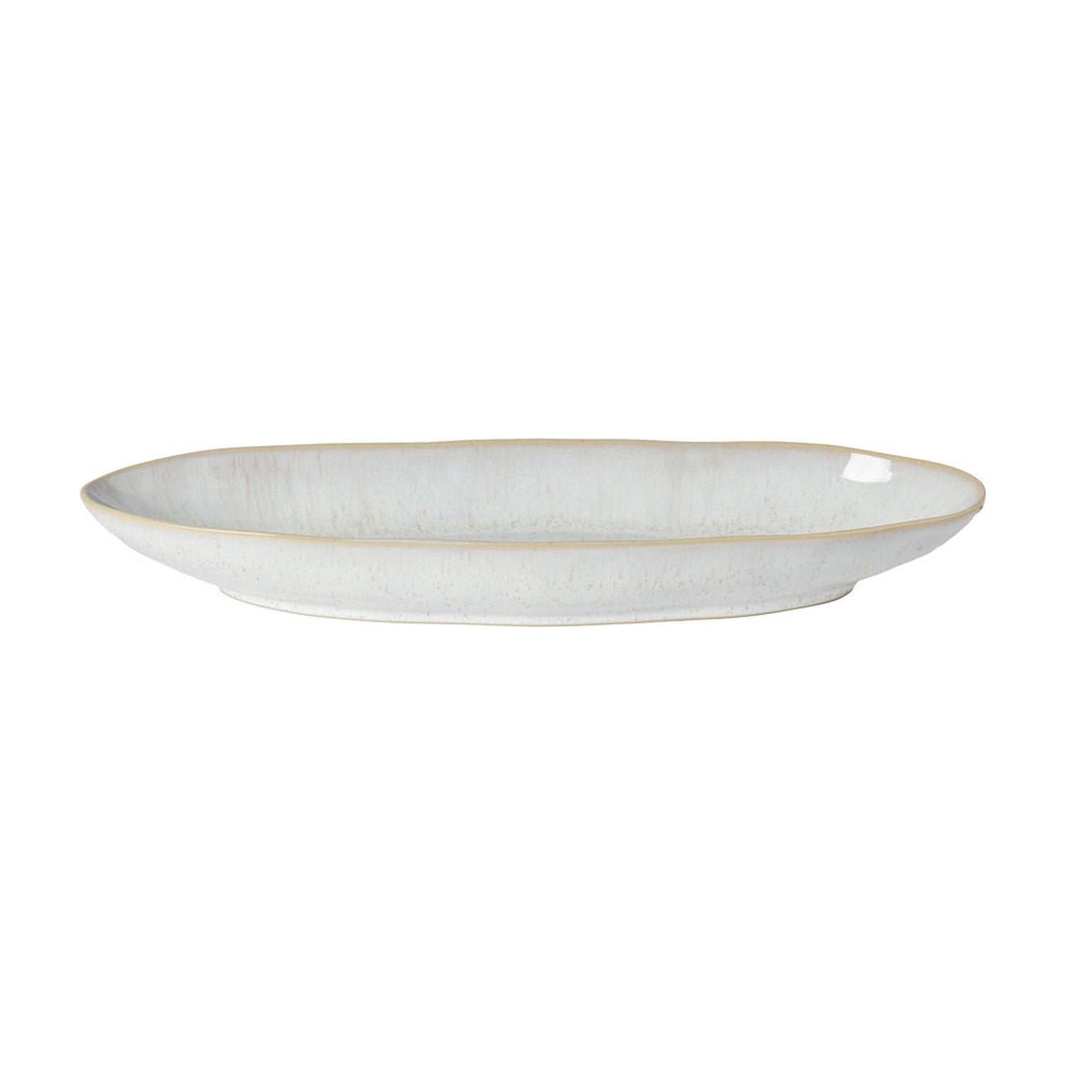 Costa Nova Eivissa Ovale Schaal Laag Sand Beige - 41 cm op witte achtergrond