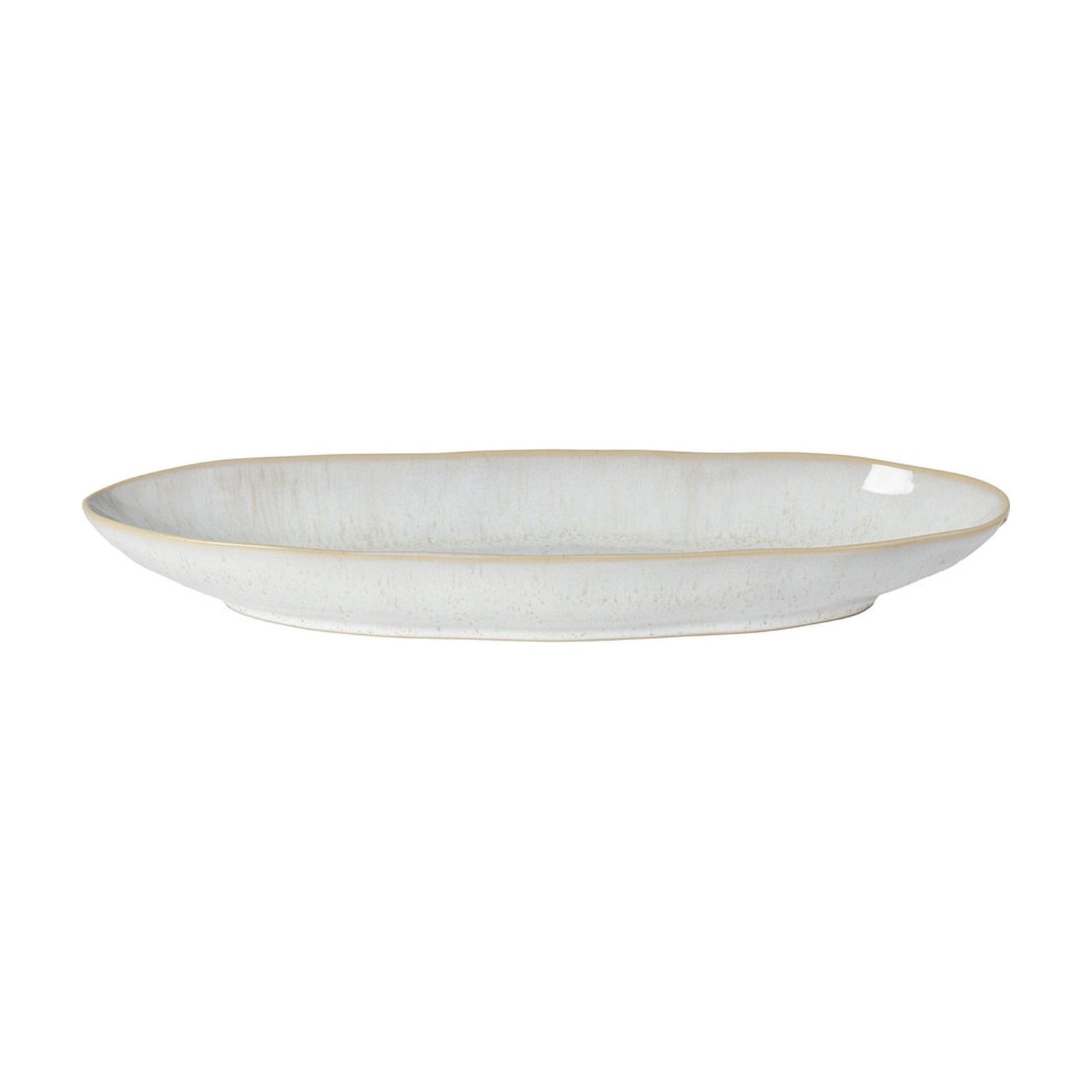 Costa Nova Eivissa Ovale Schaal Laag Sand Beige - 33 cm op witte achtergrond