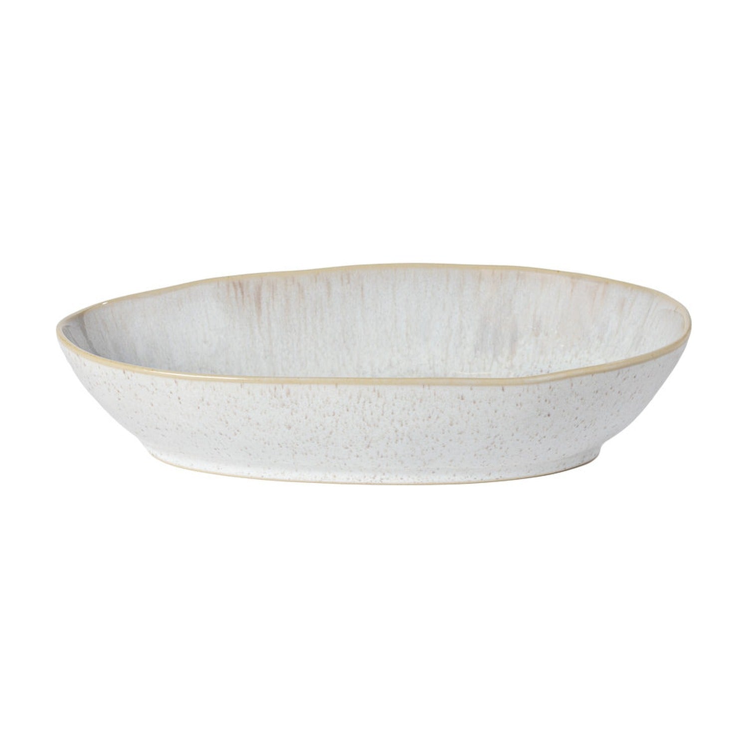 Costa Nova Eivissa Ovale Schaal Diep Sand Beige - 36 cm op witte achtergrond