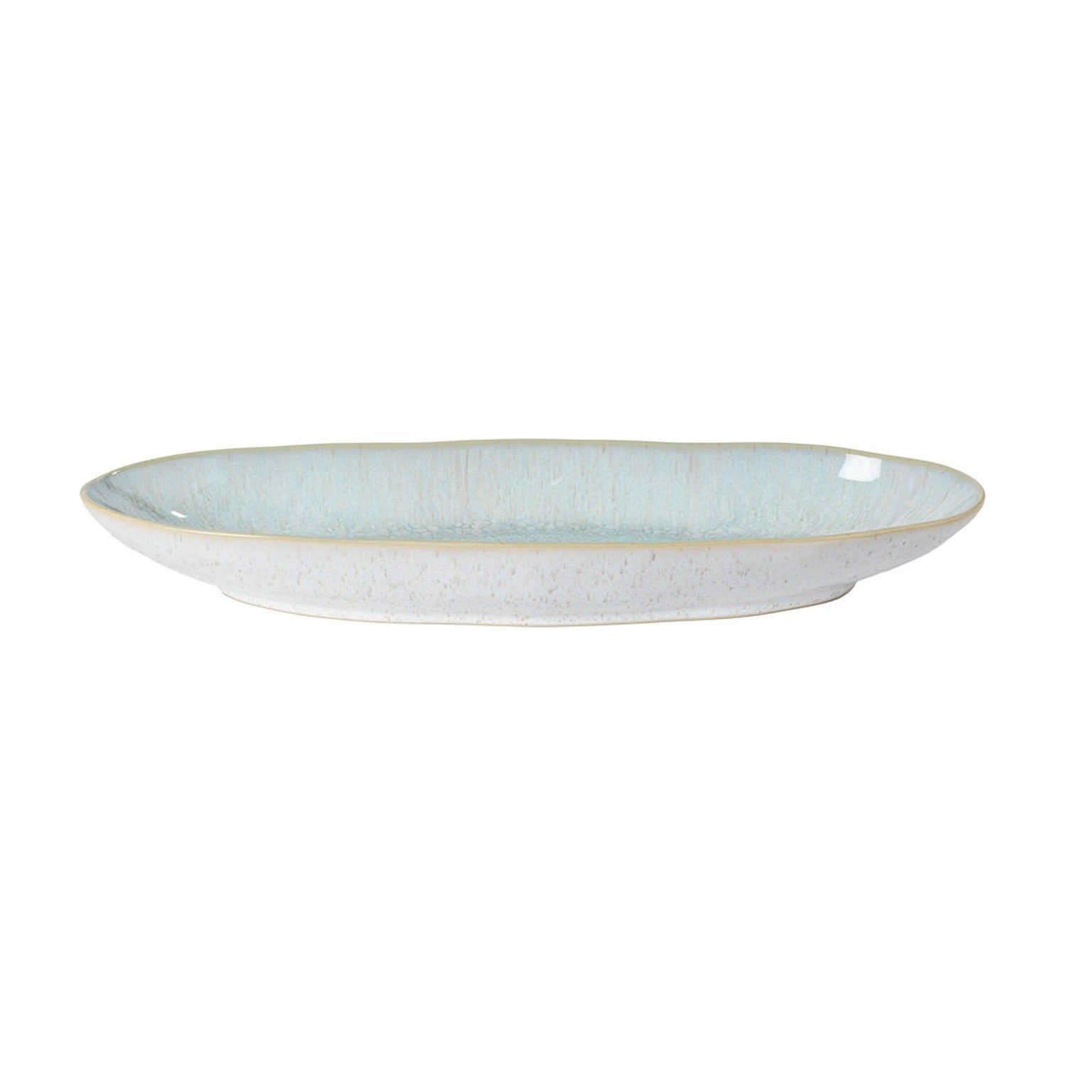 Costa Nova Eivissa Ovale Schaal Laag Sea Blue - 41 cm op witte achtergrond