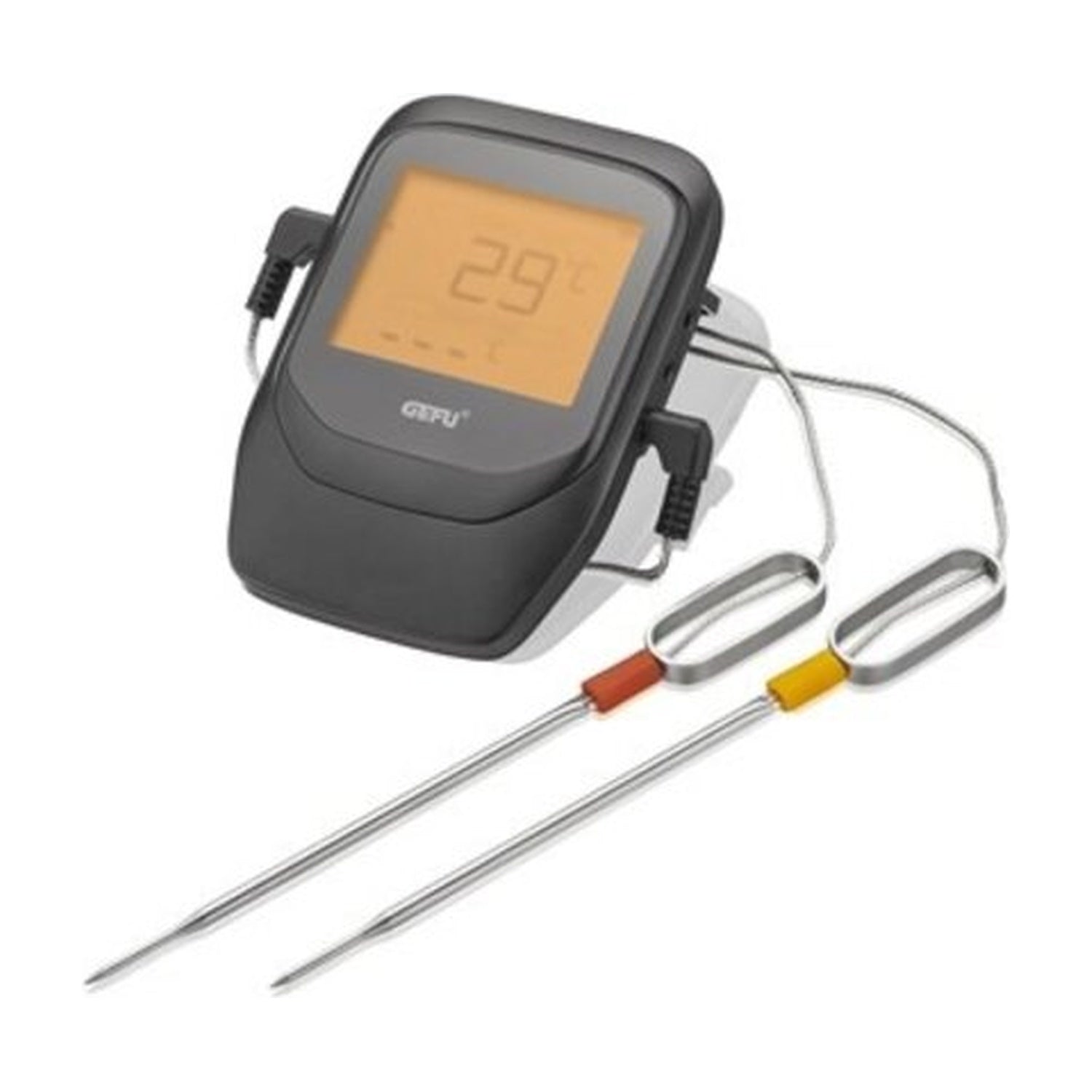GEFU Grill- en Braadthermometer Control - 6 Kanalen op witte achtergrond