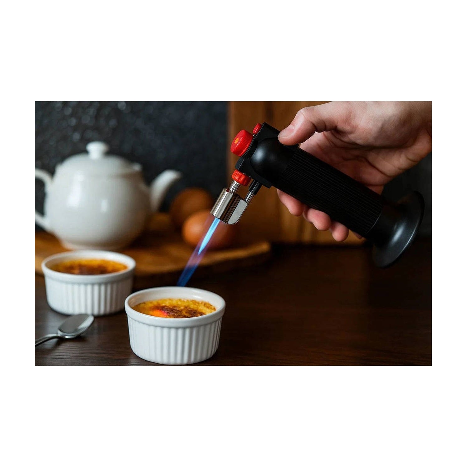 Kitchen Tools Crème Brûlée Brander - Rood/Zwart, sfeerbeeld