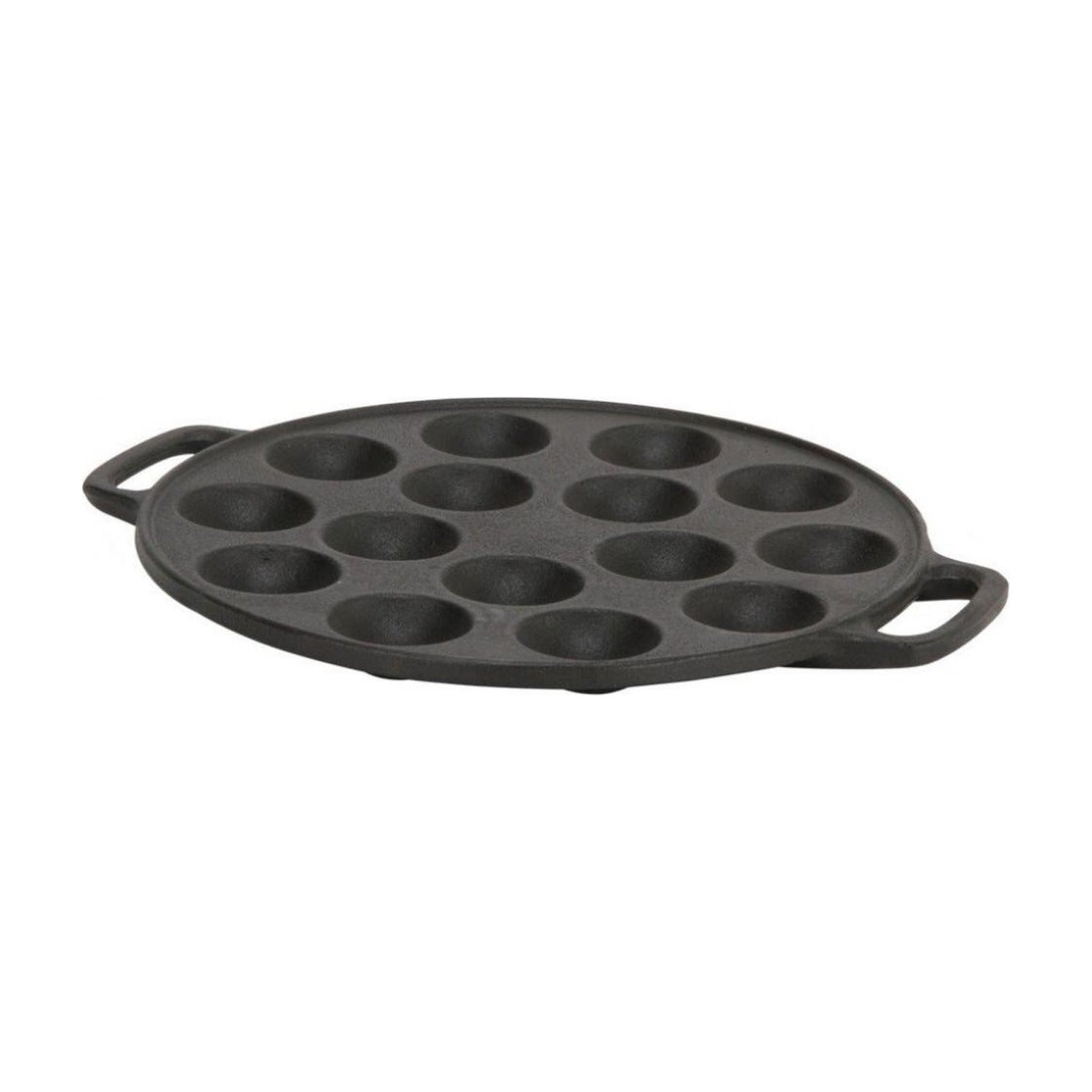 Cast Iron Poffertjesplaat Gietijzer - 25 cm op witte achtergrond