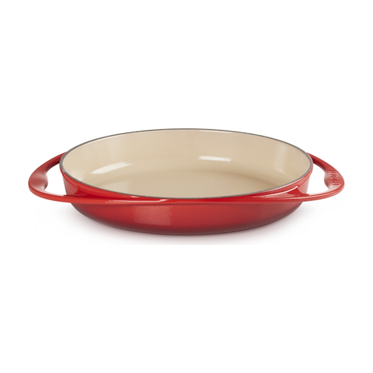Le Creuset Tarte Tatin Gietijzer Kersenrood - 28 cm op witte achtergrond