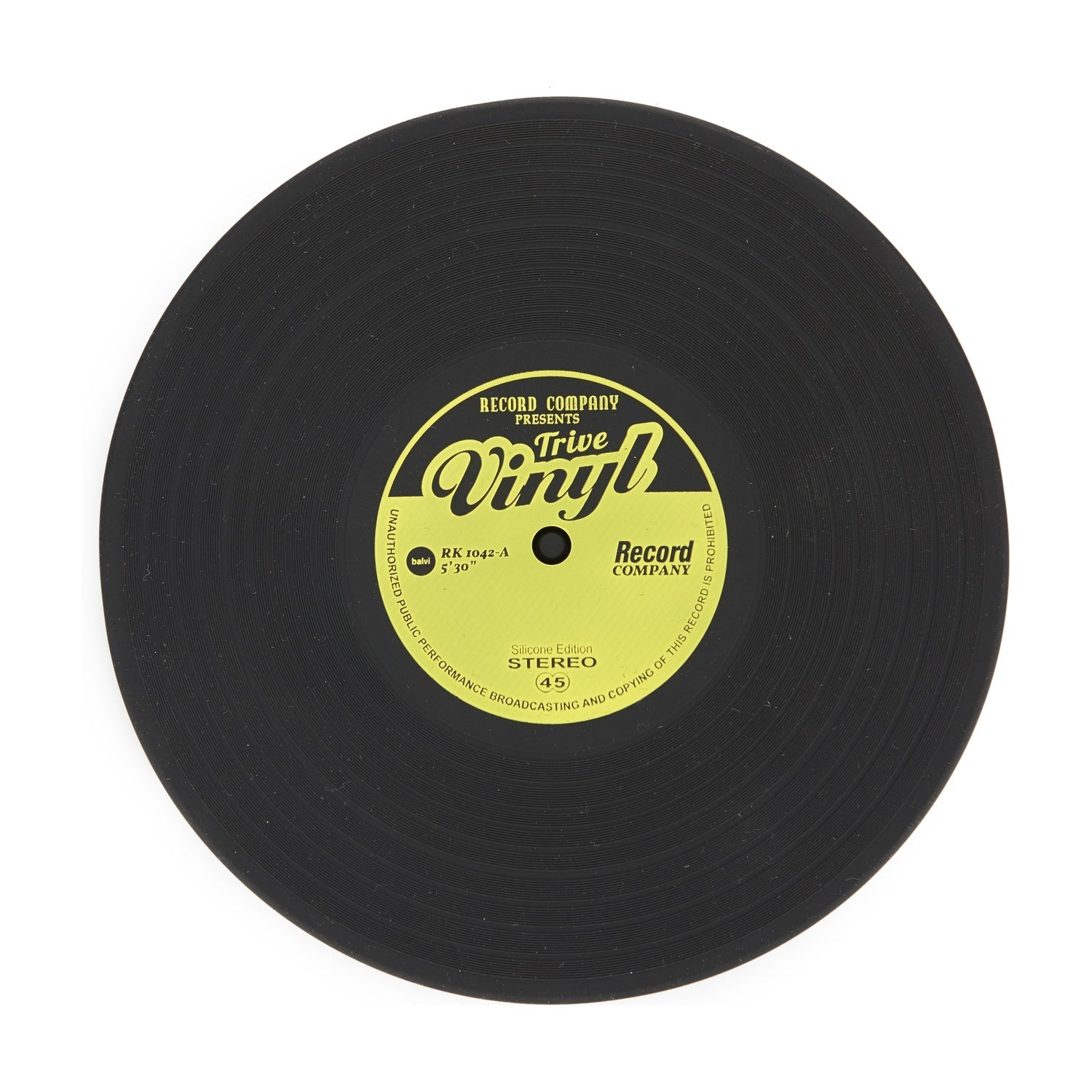 Balvi Pannenonderzetter Vinyl op witte achtergrond