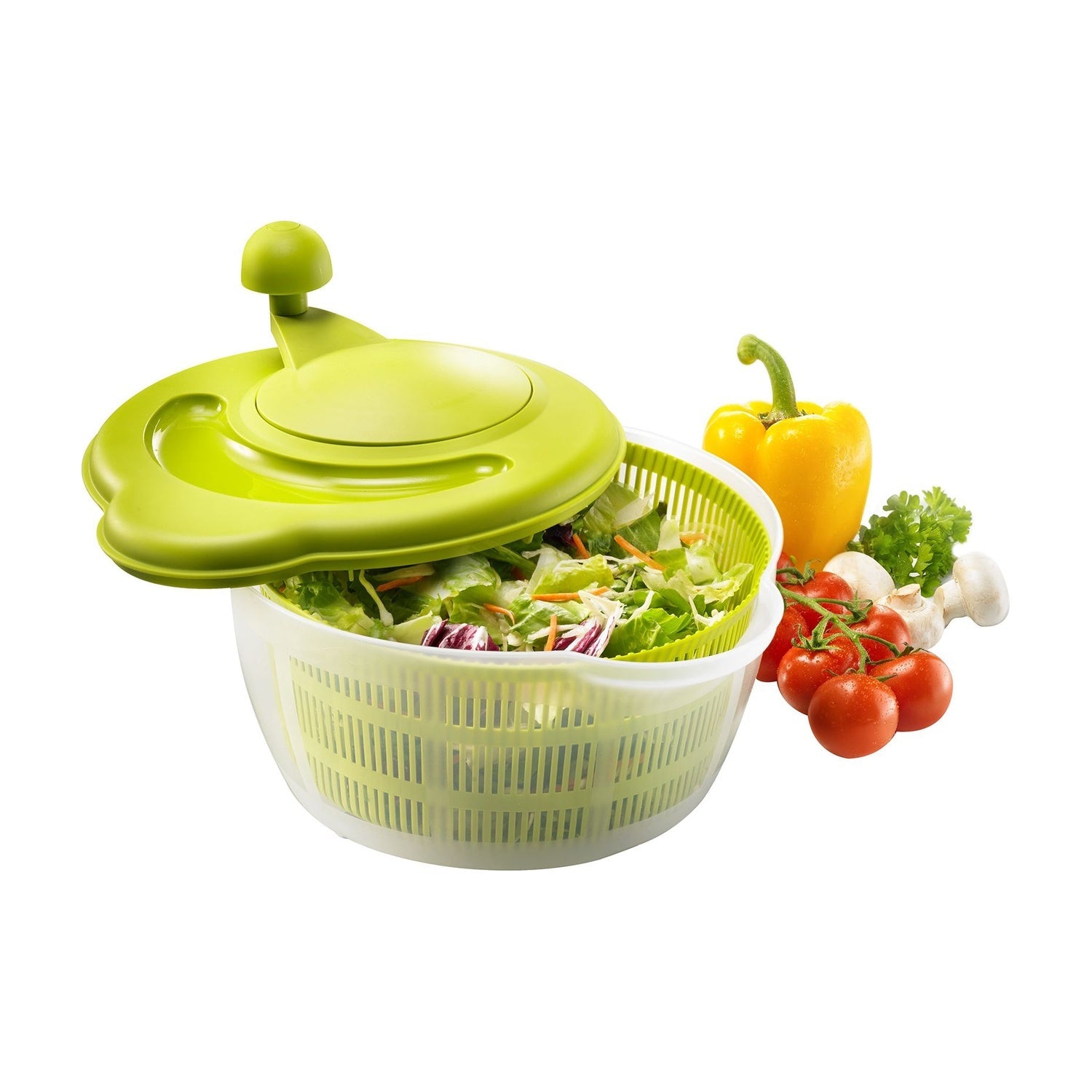 Westmark Saladespinner - Groen op witte achtergrond