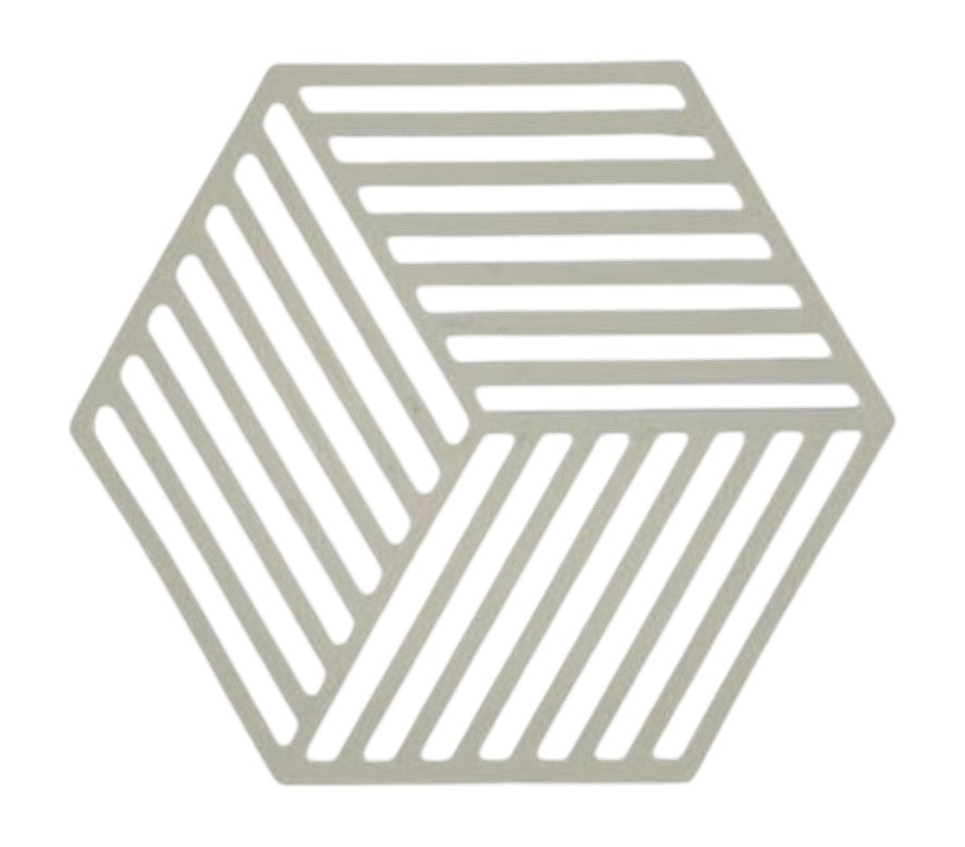 Zone Denmark Hexagon Onderzetter - Mud op een witte achtergrond