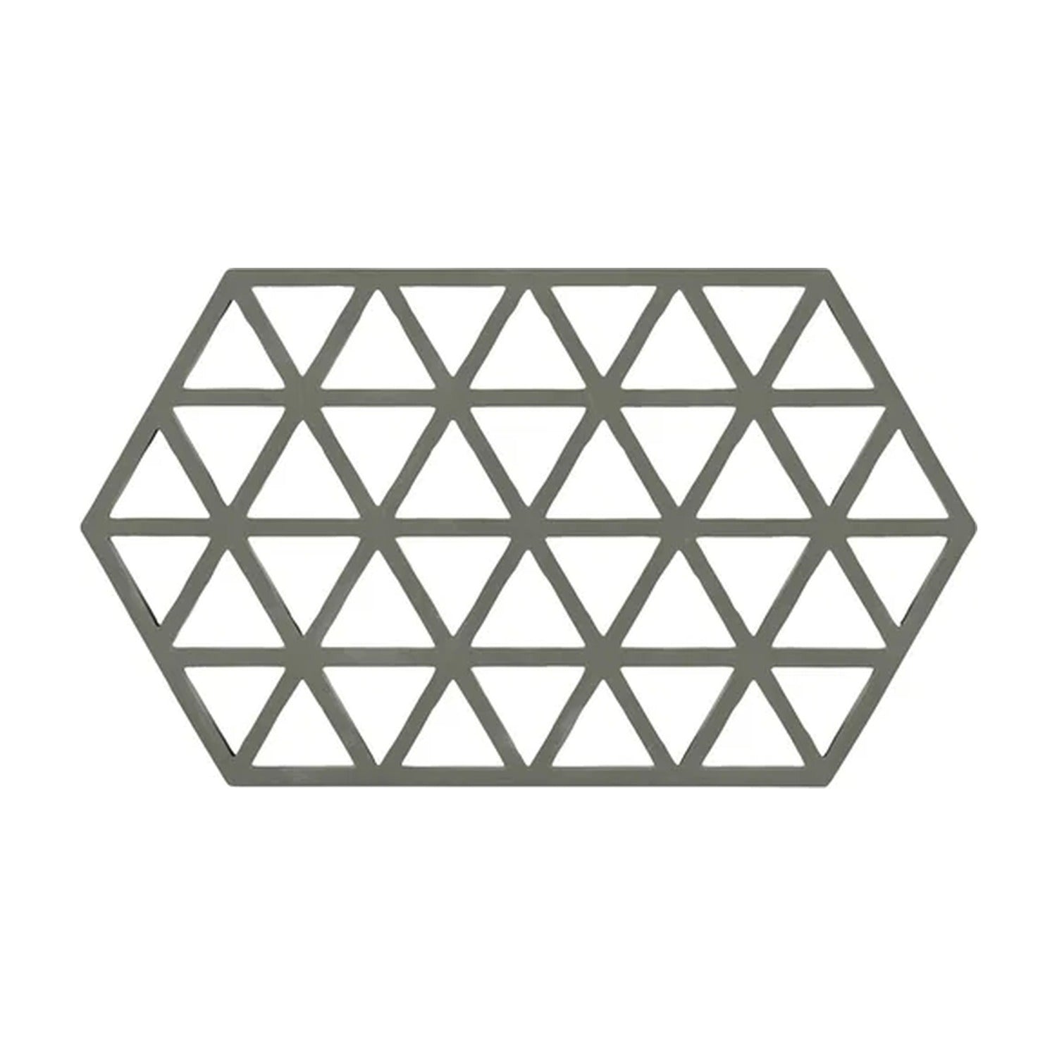 Zone Denmark Triangles Long Onderzetter - Olive Taupe op witte achtergrond