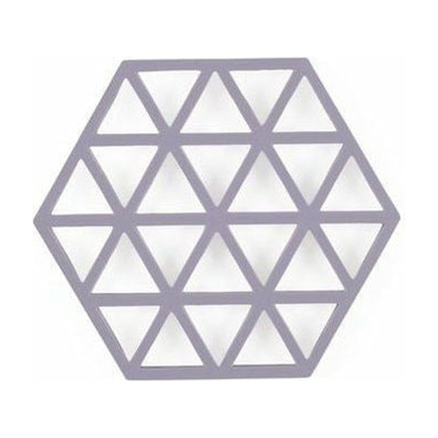 Zone Denmark Triangles Onderzetter - Violet op witte achtergrond